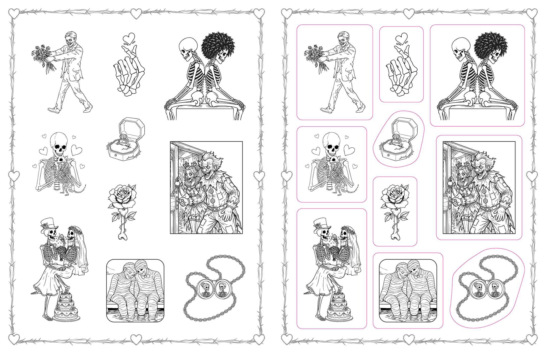Together Forever Coloring Stickers