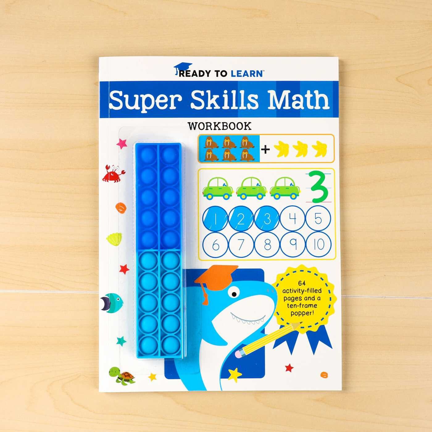 Ready to Learn: Super Skills Math Workbook with Ten-Frame Popper