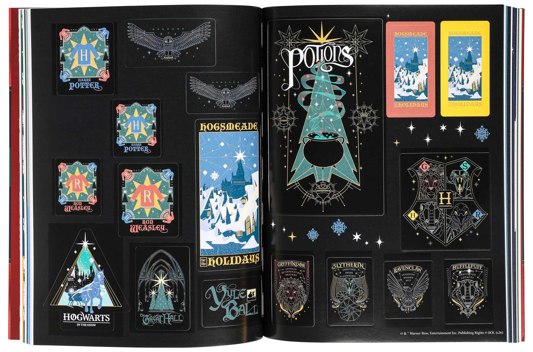 Harry Potter Christmas Stickers - Sticker Book for Teens and Adults, Christmas Sticker Book, Officially Licensed (Harry Potter)