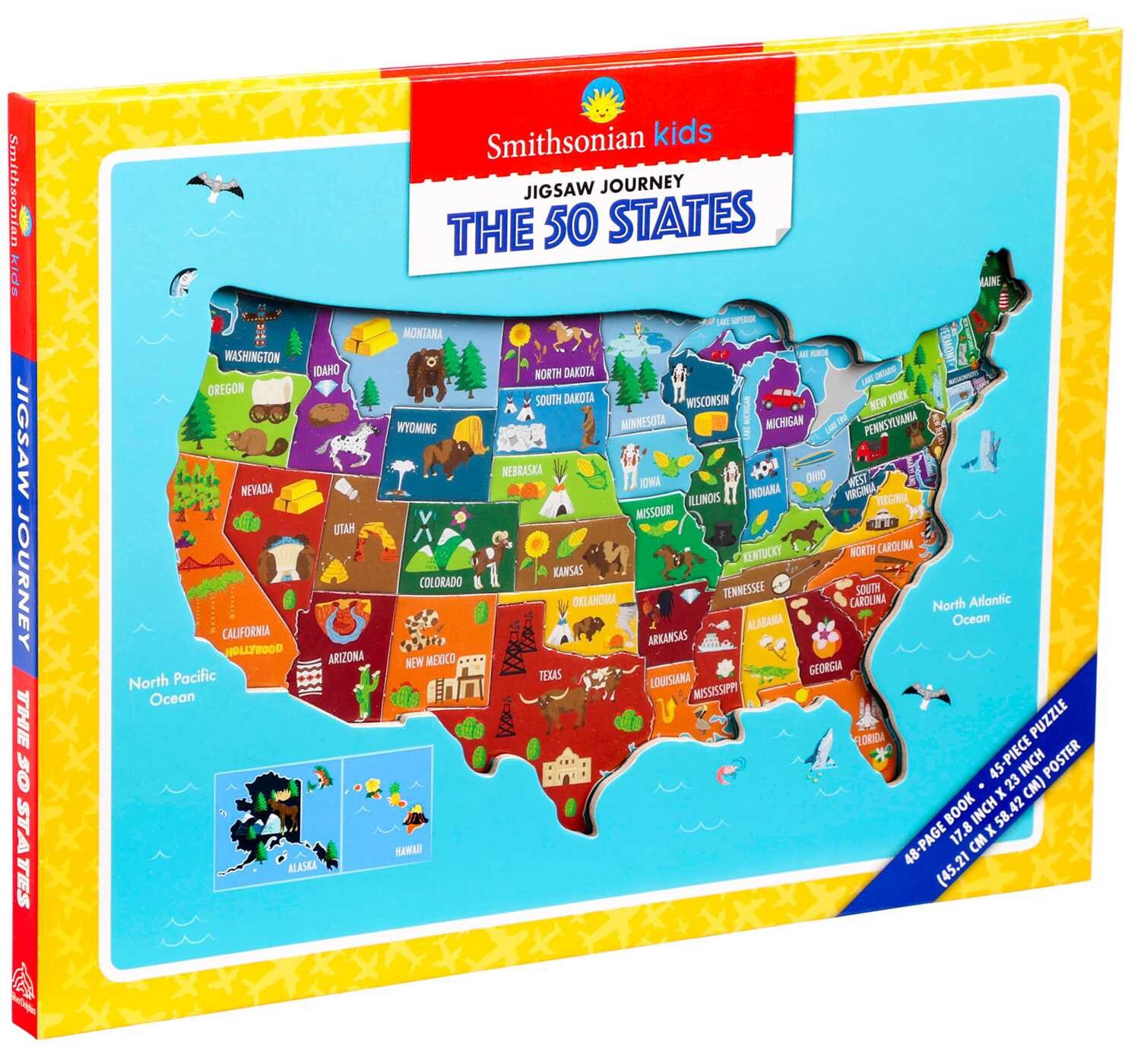 Smithsonian Kids Jigsaw Journeys: The 50 States