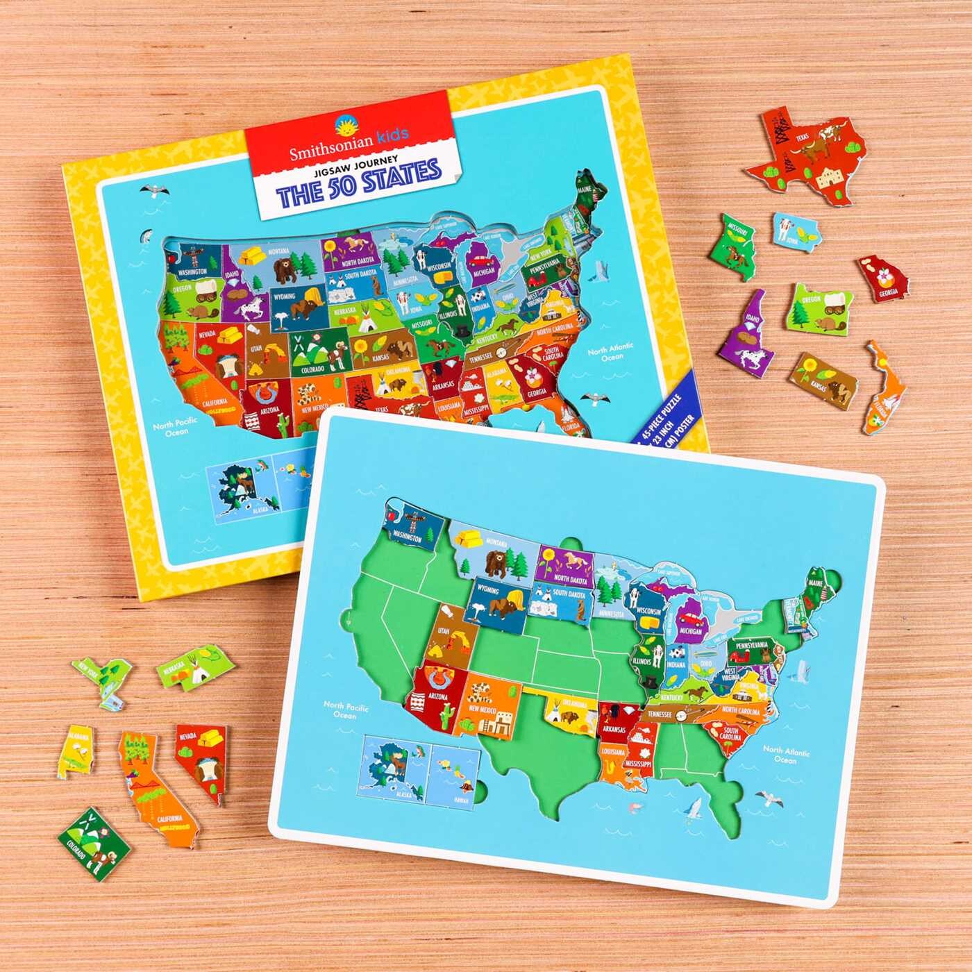Smithsonian Kids Jigsaw Journeys: The 50 States
