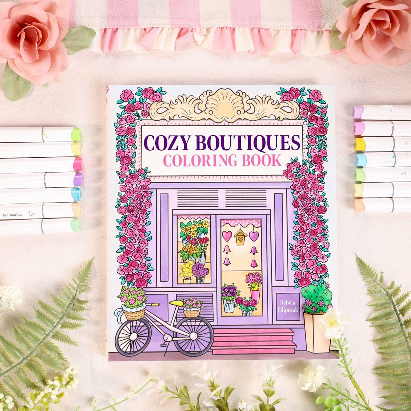 Cozy Boutiques Coloring Book