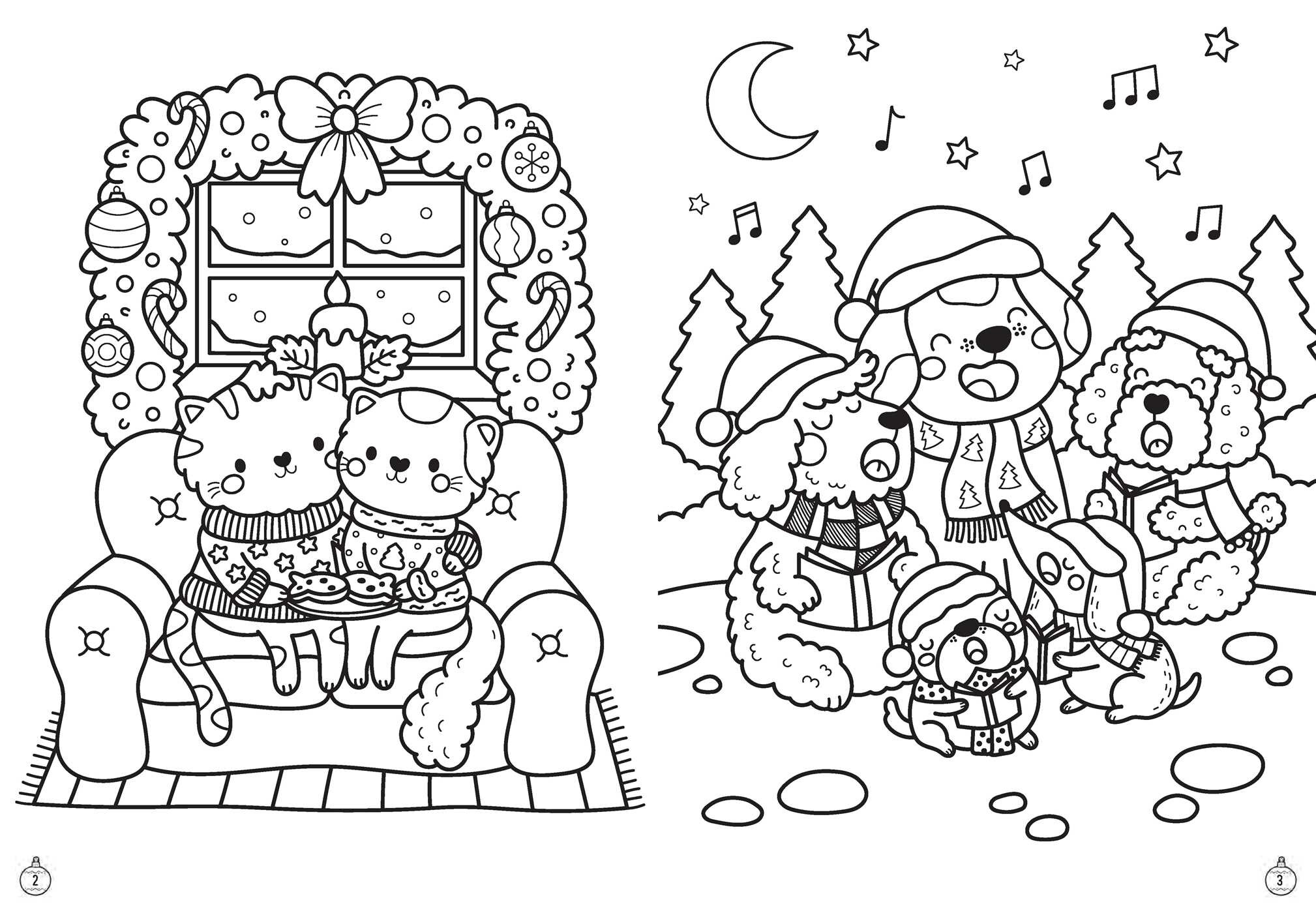 Purr-fect Christmas Coloring & Activity Book with 60+ Stickers and Glitter Crayons - Christmas Coloring Book for Creative Kids Ages 3-5