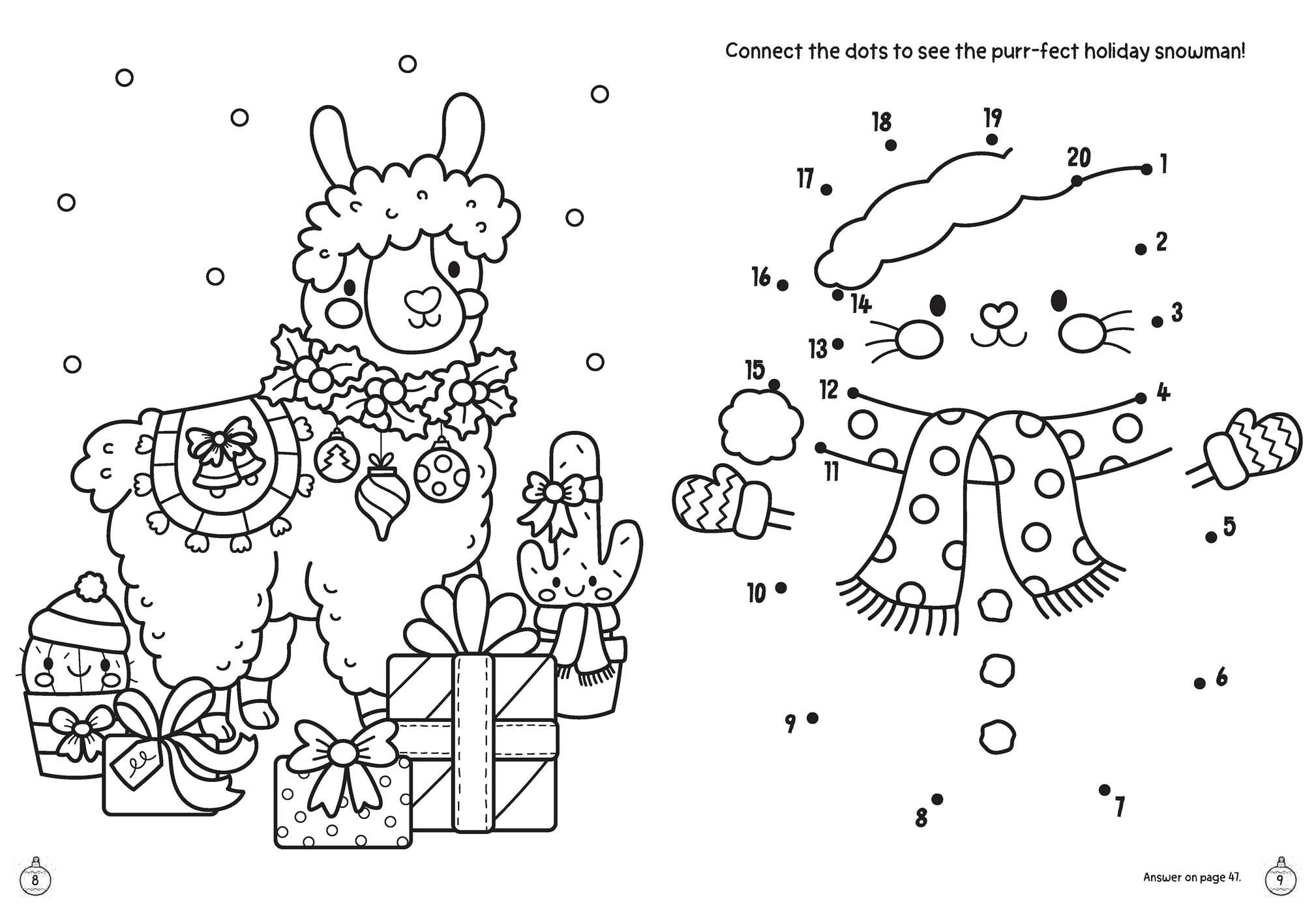 Purr-fect Christmas Coloring & Activity Book with 60+ Stickers and Glitter Crayons - Christmas Coloring Book for Creative Kids Ages 3-5