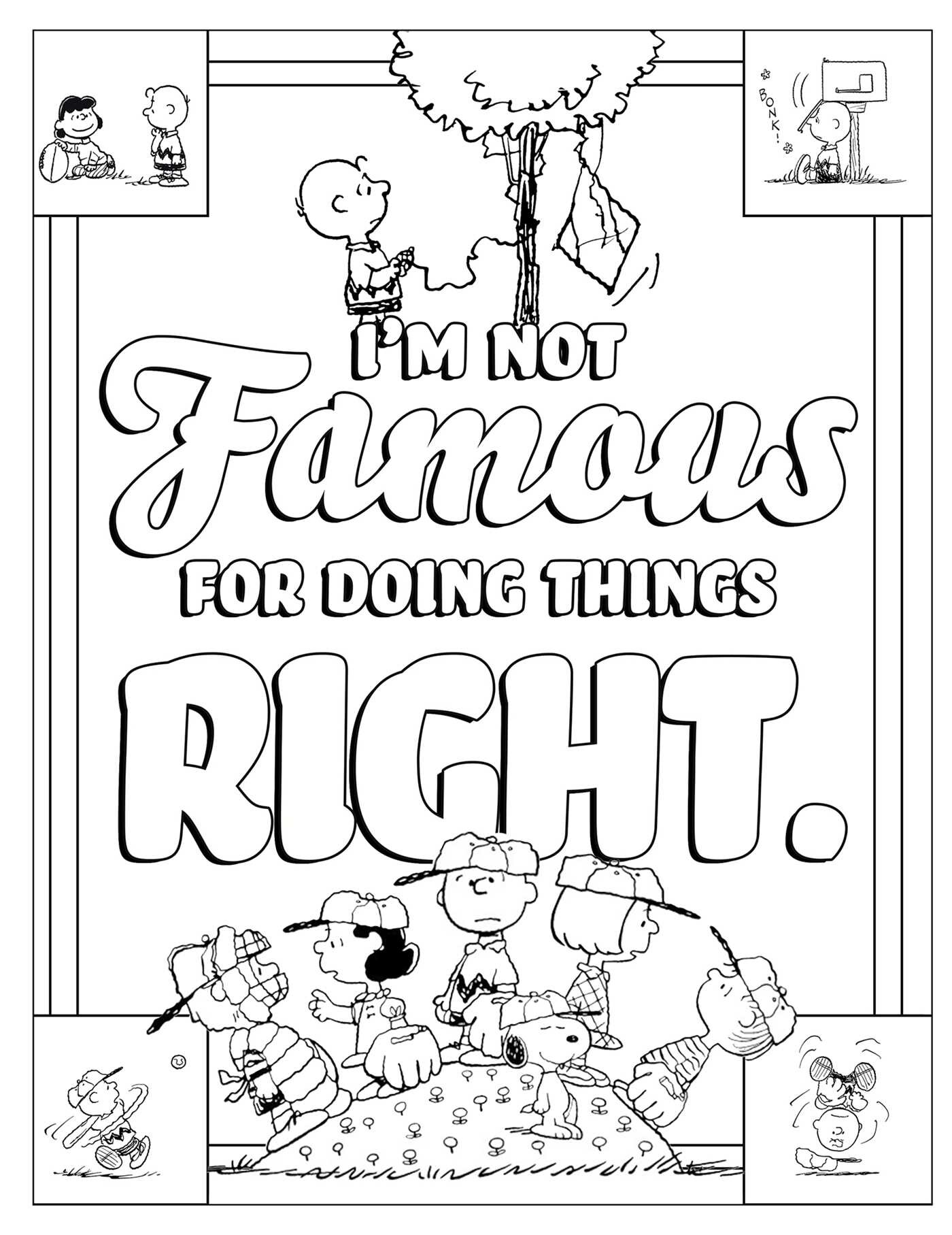 Peanuts Quotable Coloring