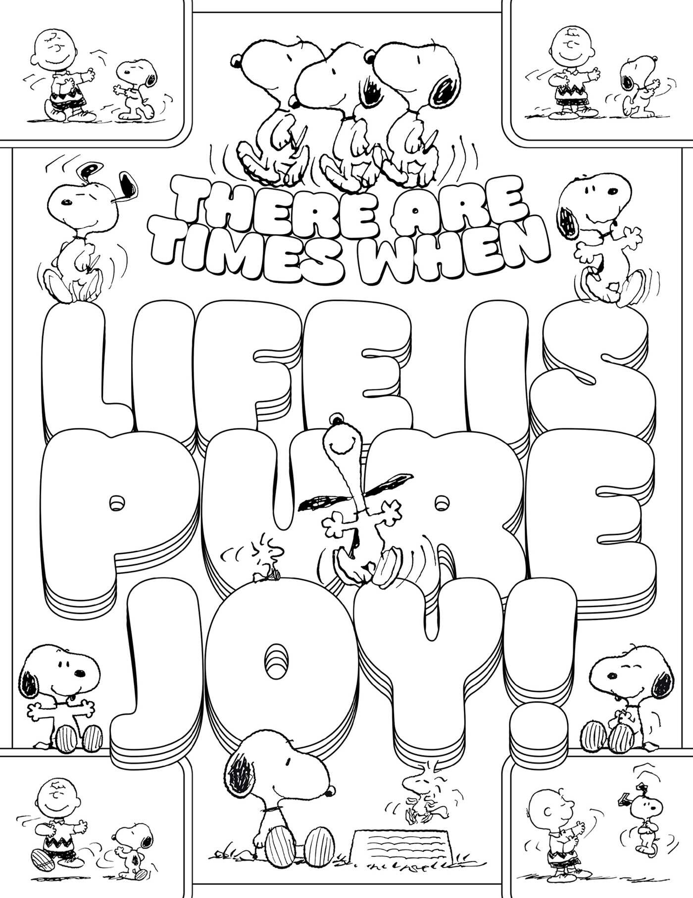 Peanuts Quotable Coloring