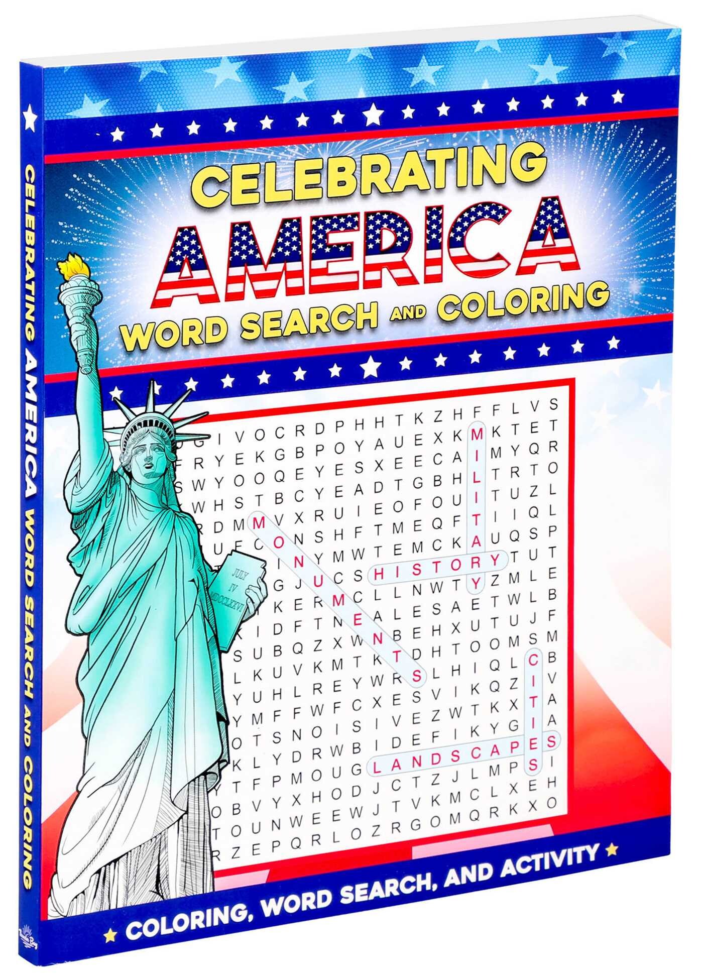 Celebrating America Word Search and Coloring