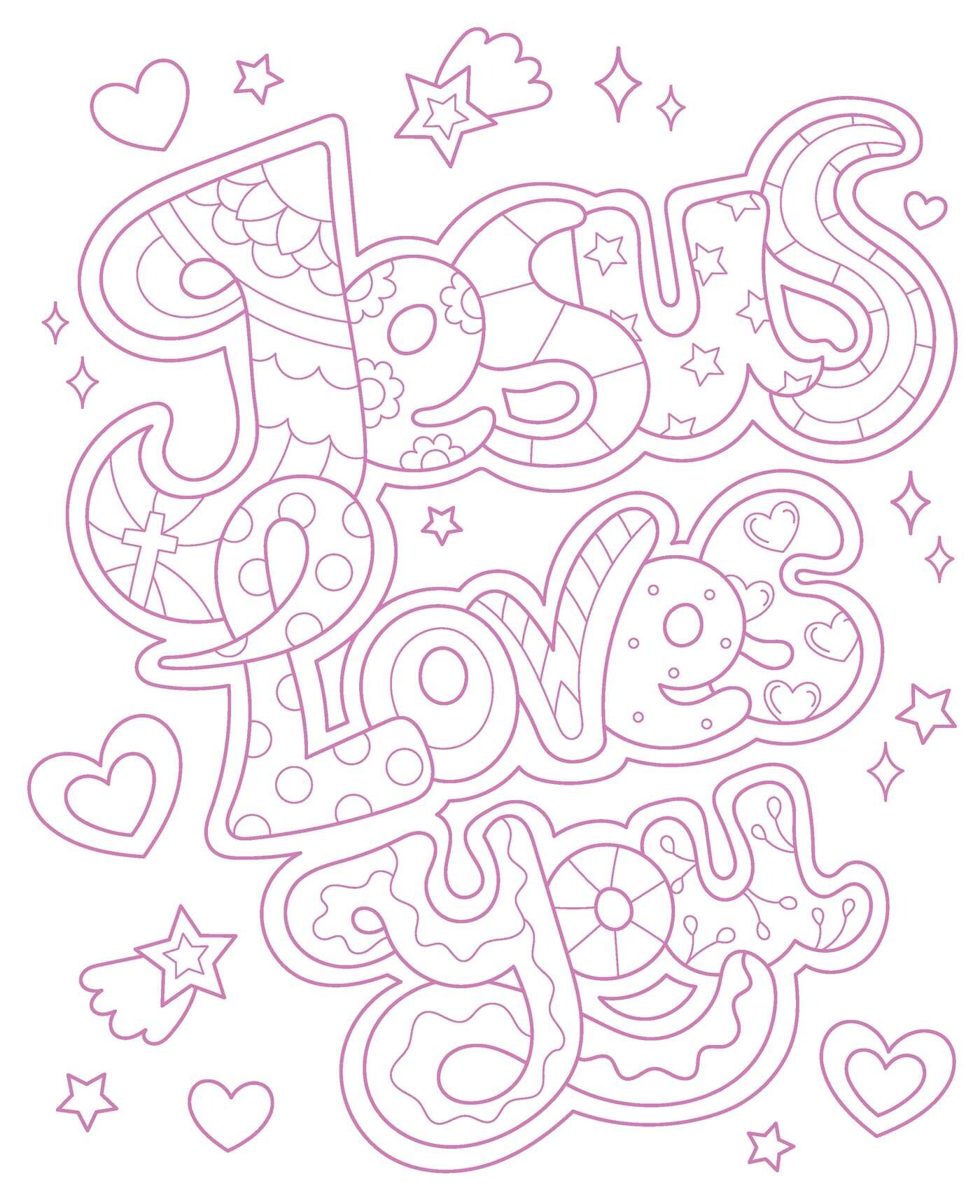 ColorWorld: Love and Light! (with 30 stickers and 32 Christian Coloring Pages)