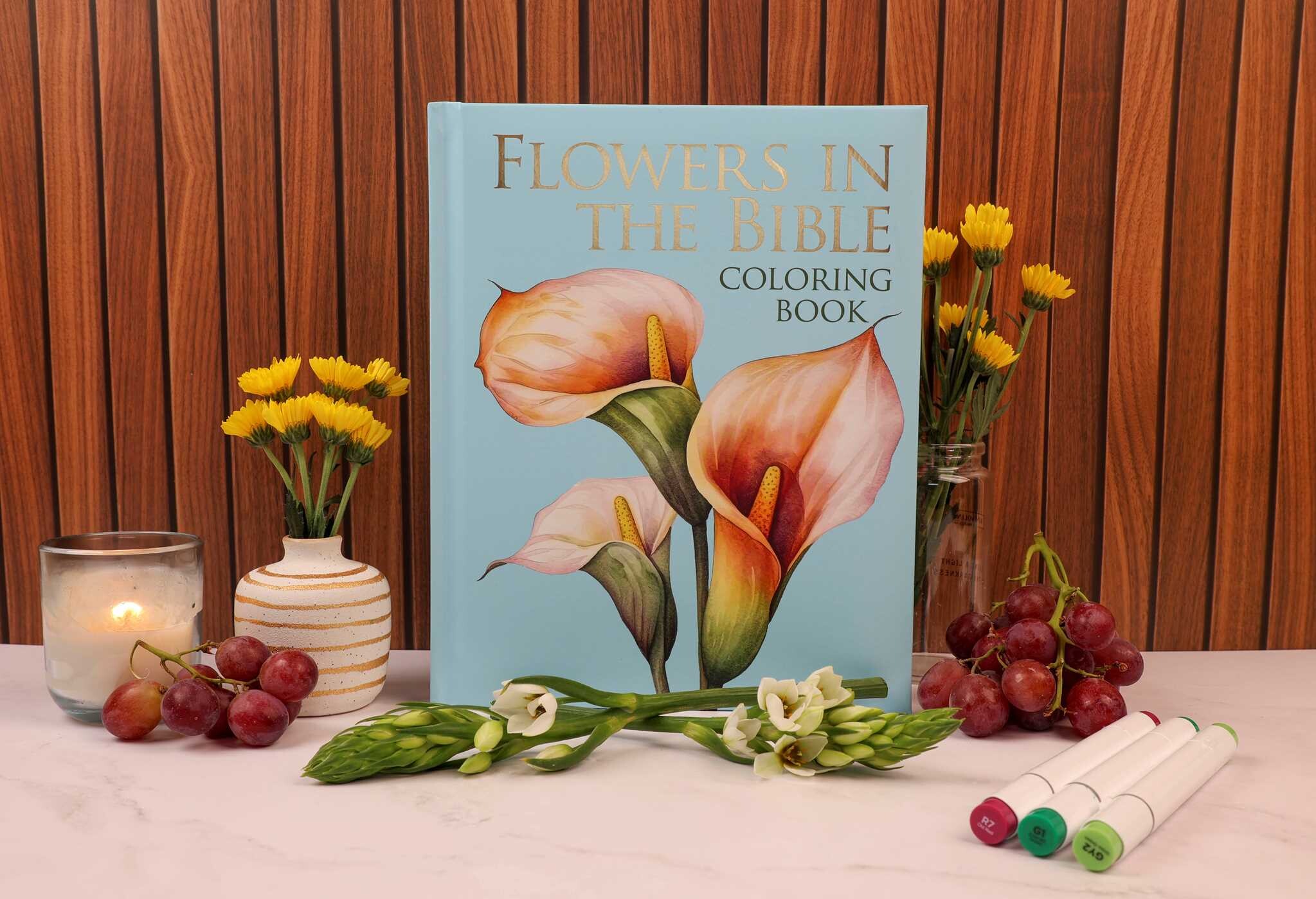 Flowers in the Bible Coloring Book