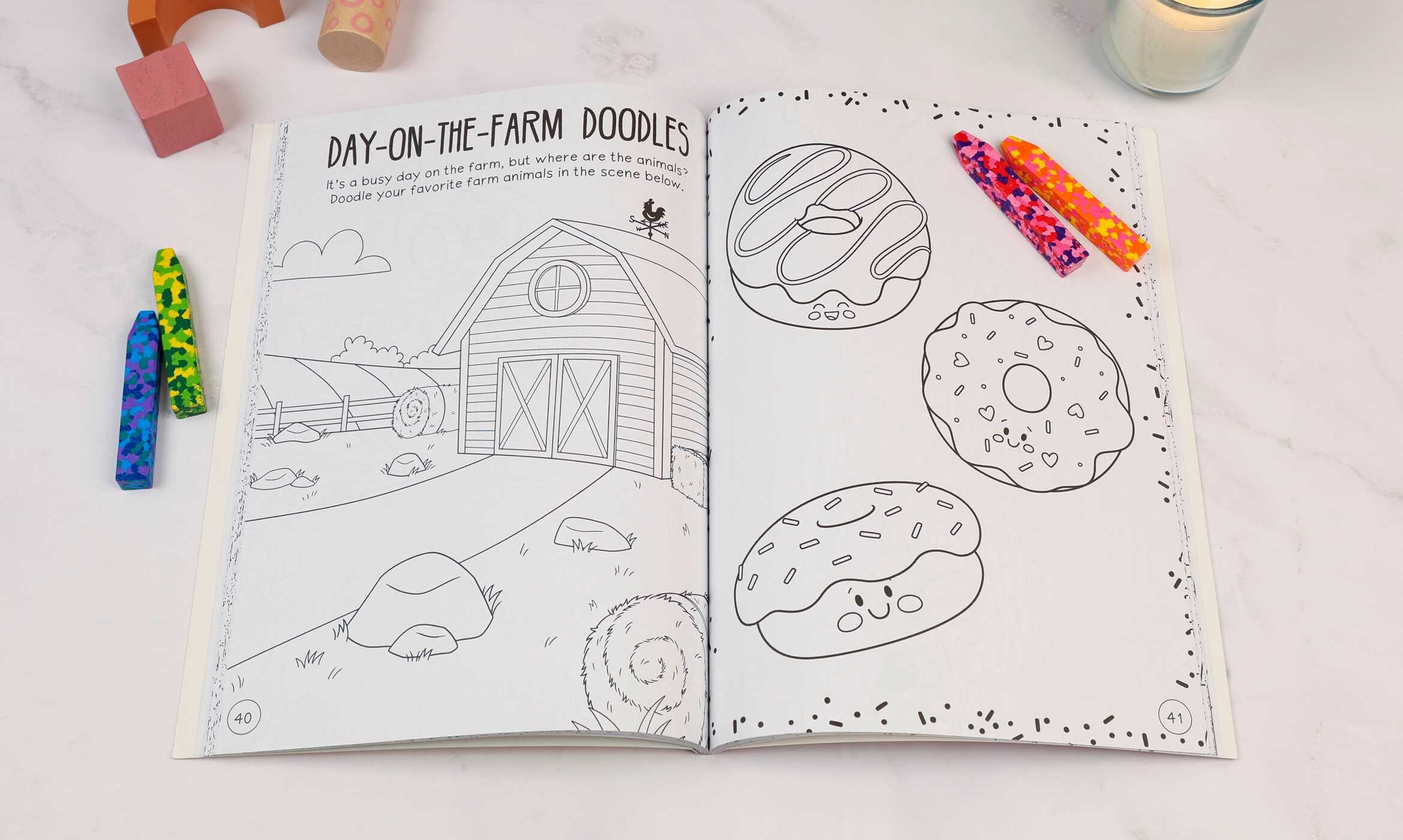 Color Me Cute! With Confetti Crayons and Stickers