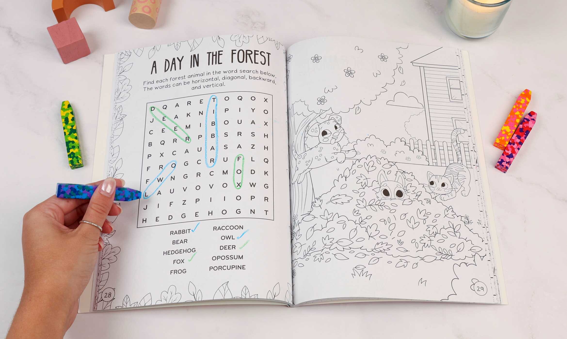 Color Me Cute! With Confetti Crayons and Stickers