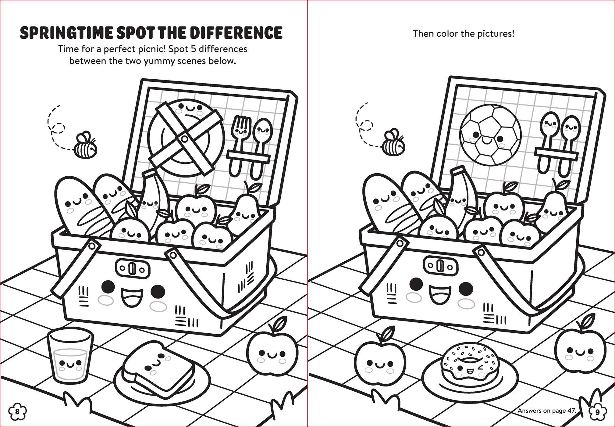 Sunny & Sweet: Coloring & Activity with Crayons and 50+ Stickers