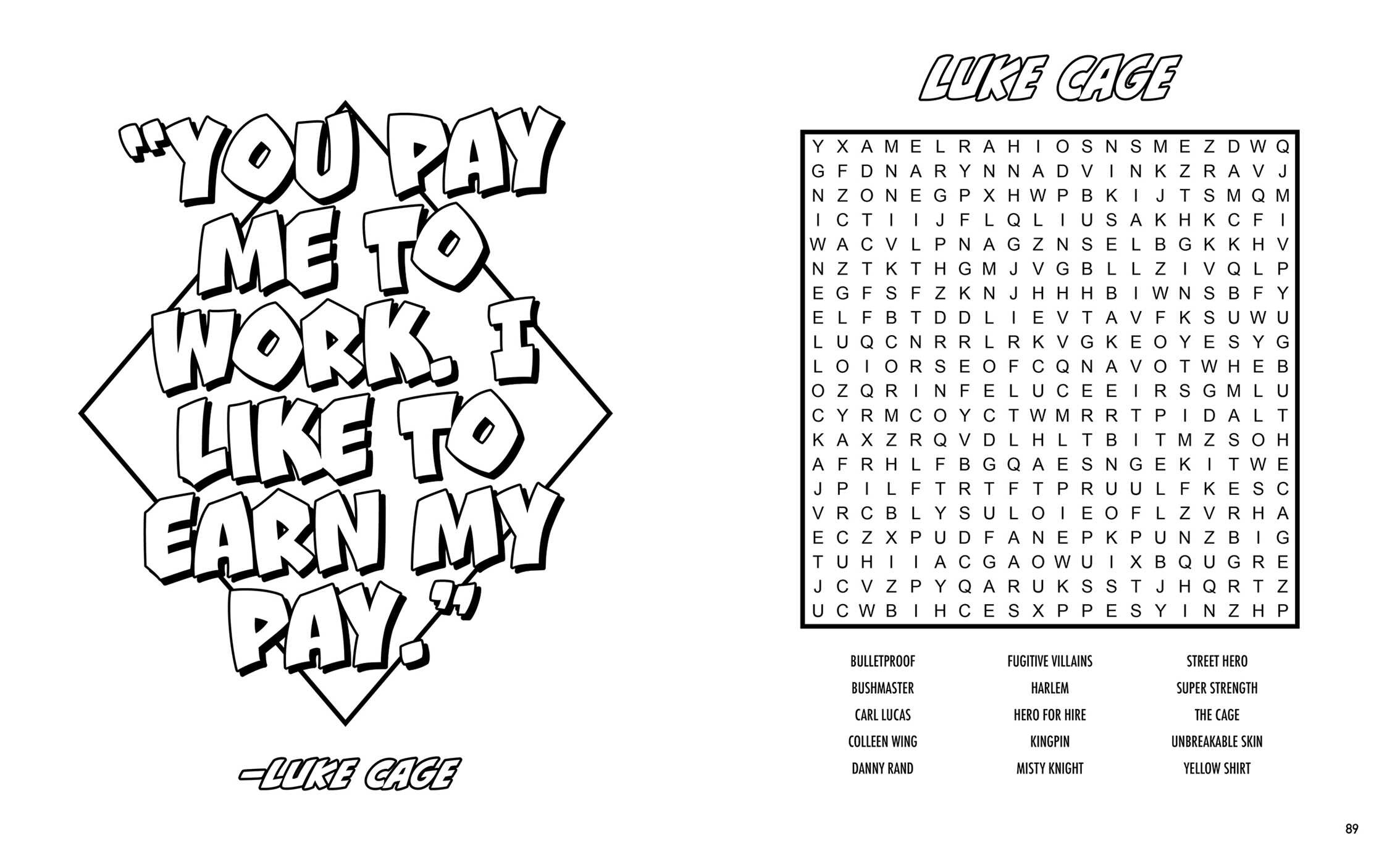 Marvel Word Search, Quips, Quotes and Coloring Book