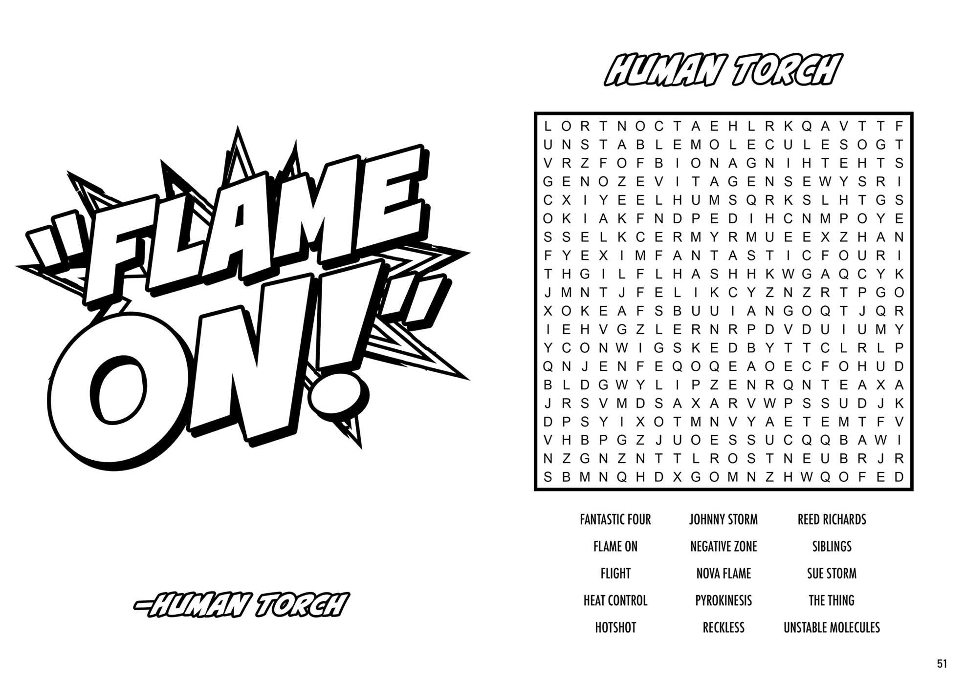 Marvel Word Search and Coloring Book