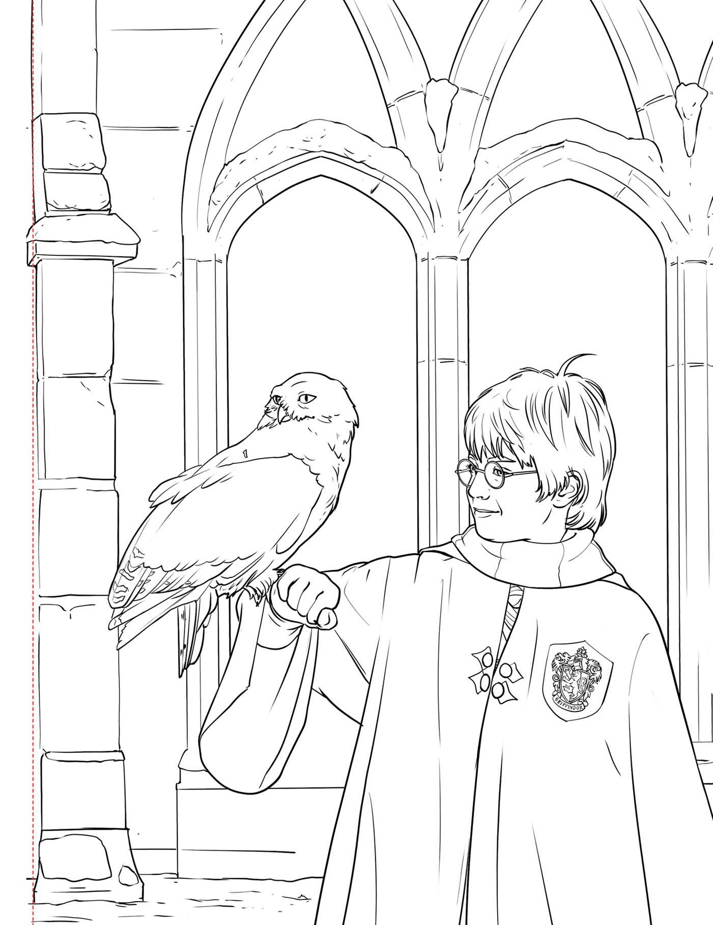 Harry Potter Glow-in-the-Dark Coloring Book