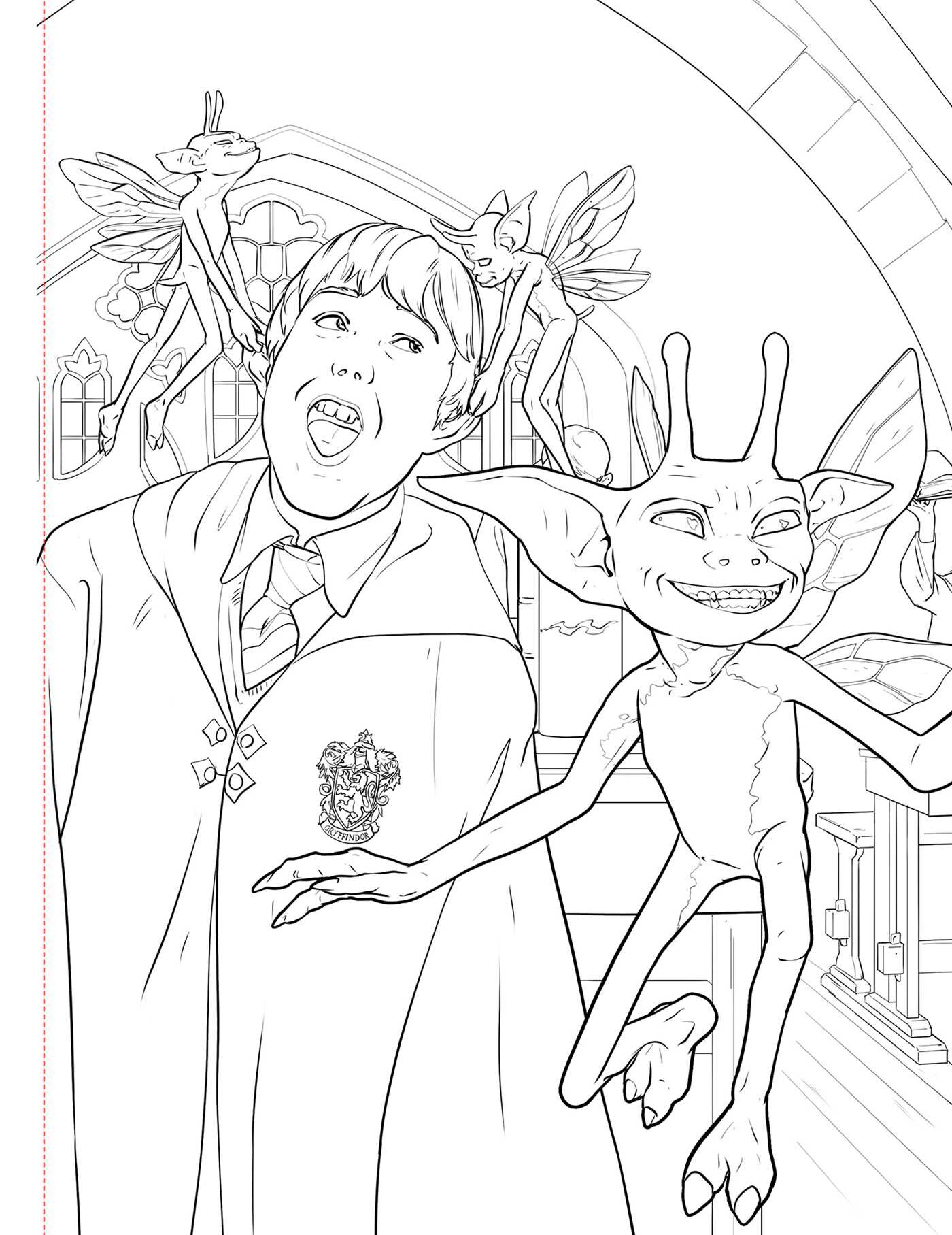 Harry Potter Glow-in-the-Dark Coloring Book