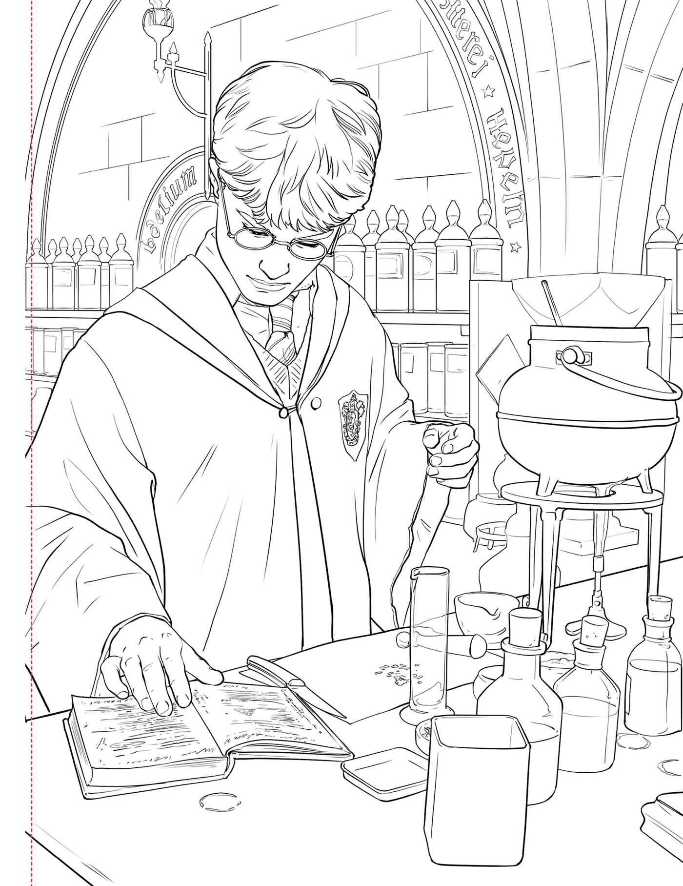 Harry Potter Glow-in-the-Dark Coloring Book