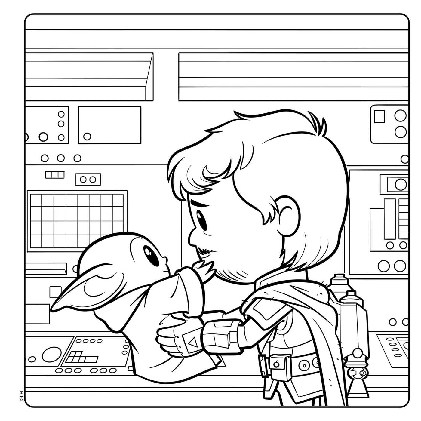 Star Wars The Mandalorian: Grogu Cozy Coloring