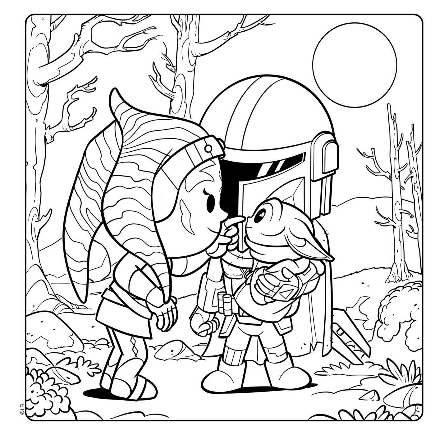 Star Wars The Mandalorian: Grogu Cozy Coloring