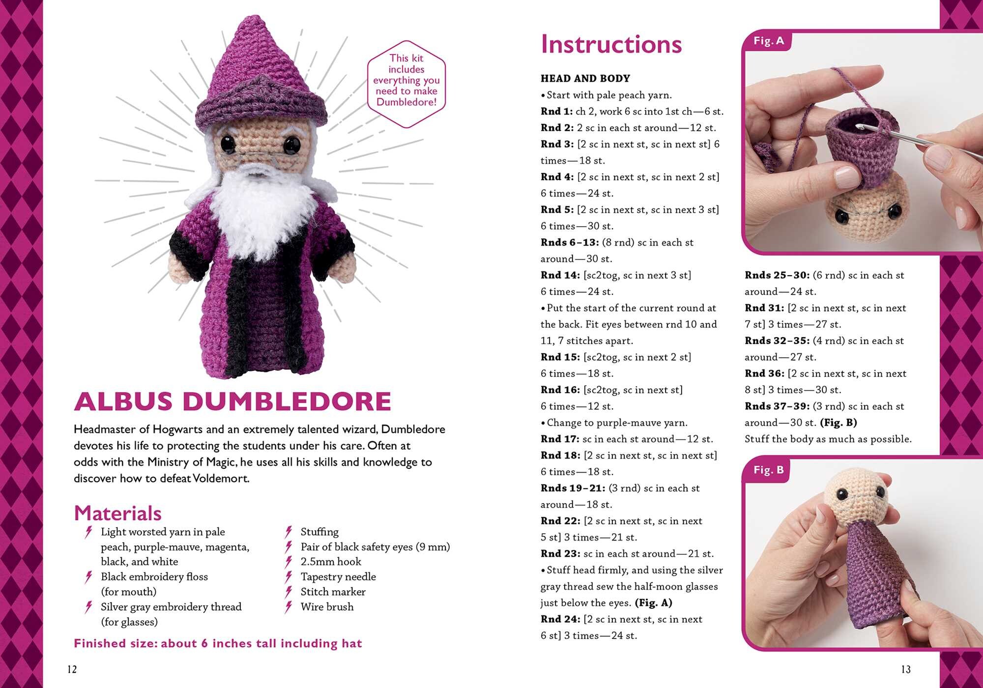 Harry Potter Crochet Dumbledore