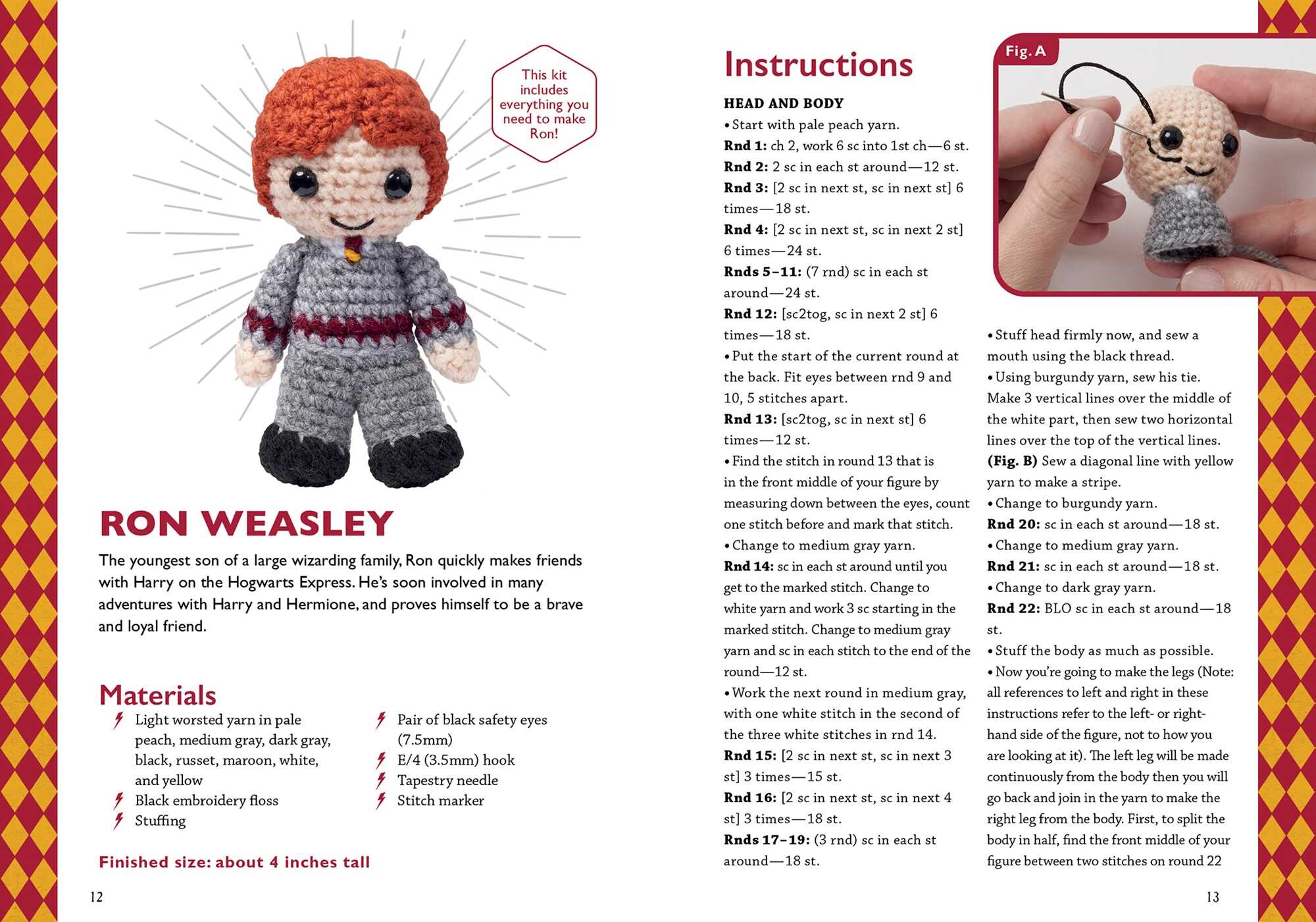 Harry Potter Crochet Ron