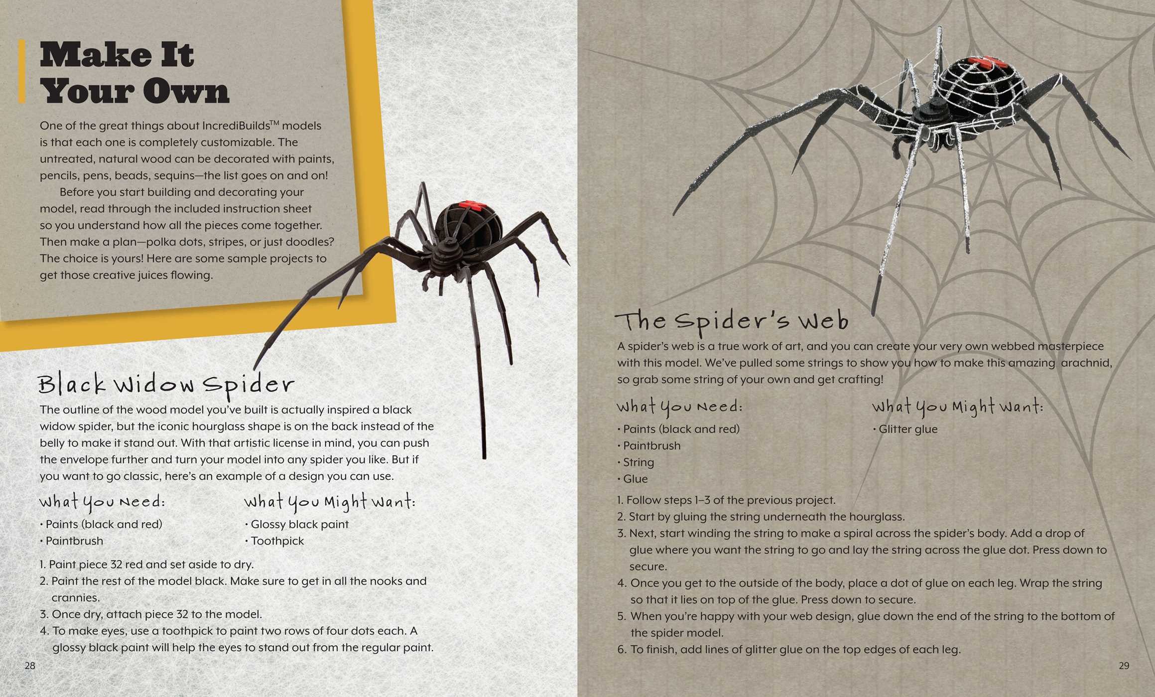 IncrediBuilds: Spiders Deluxe Book and Model Set