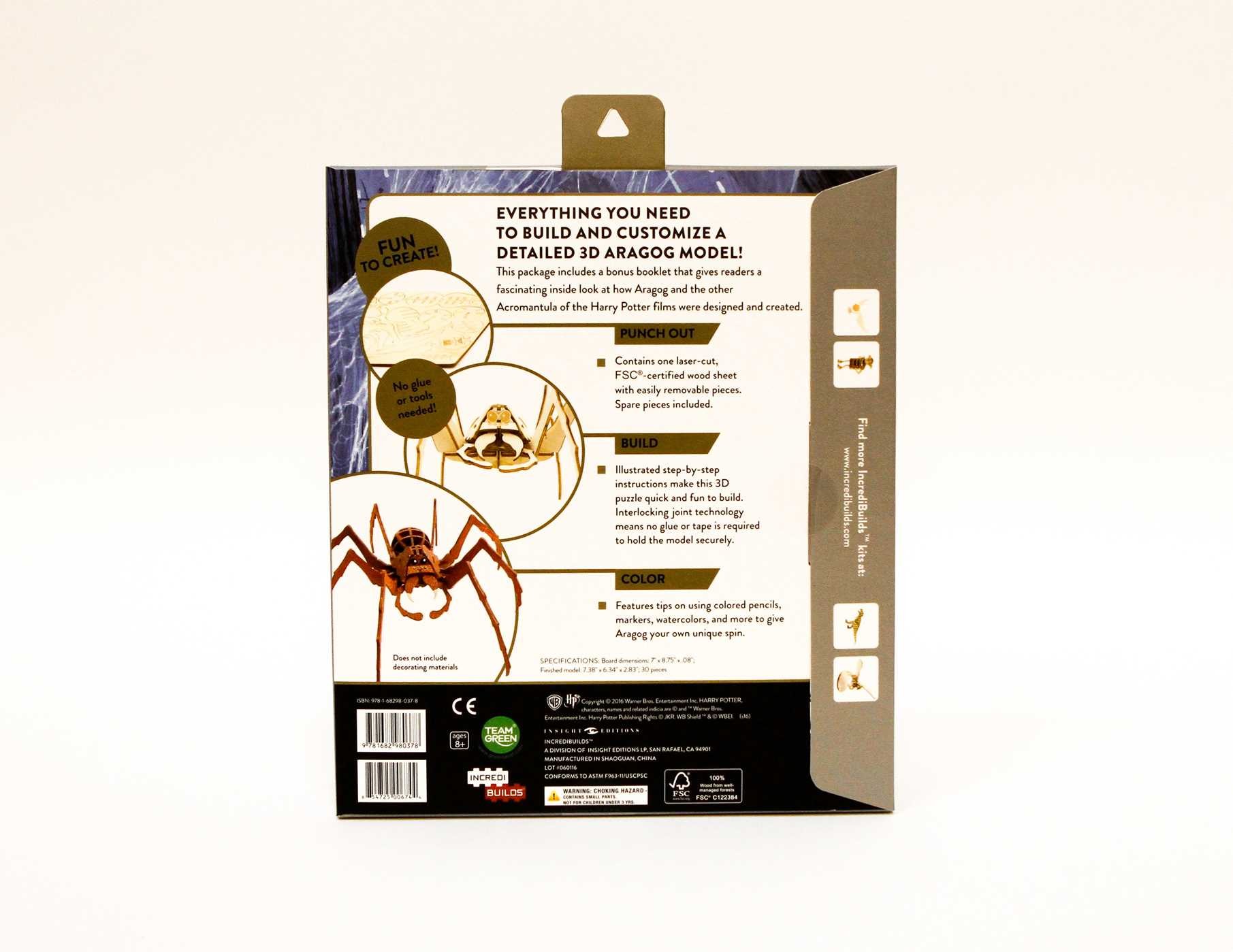 IncrediBuilds: Harry Potter: Aragog 3D Wood Model and Booklet