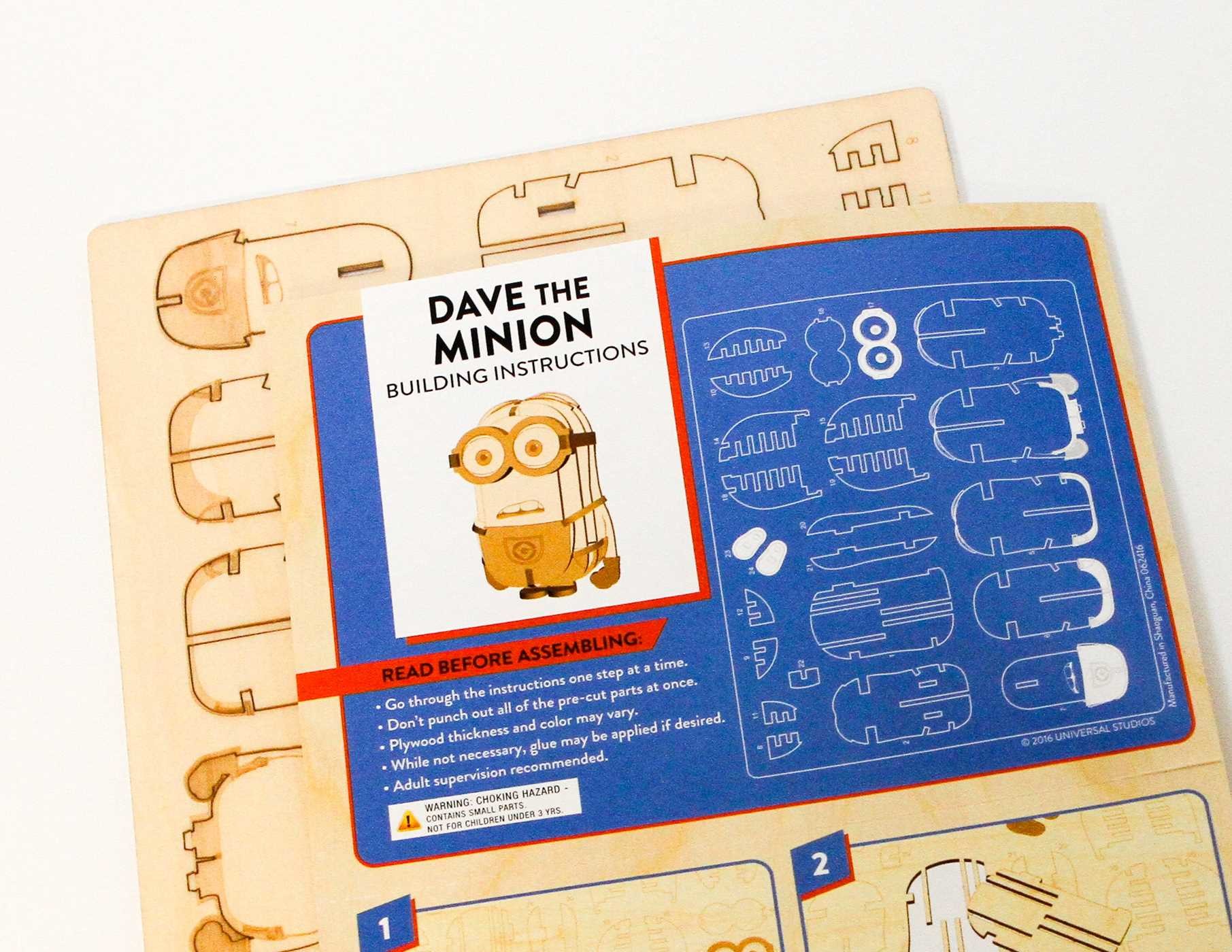 IncrediBuilds: Minions 3D Wood Model