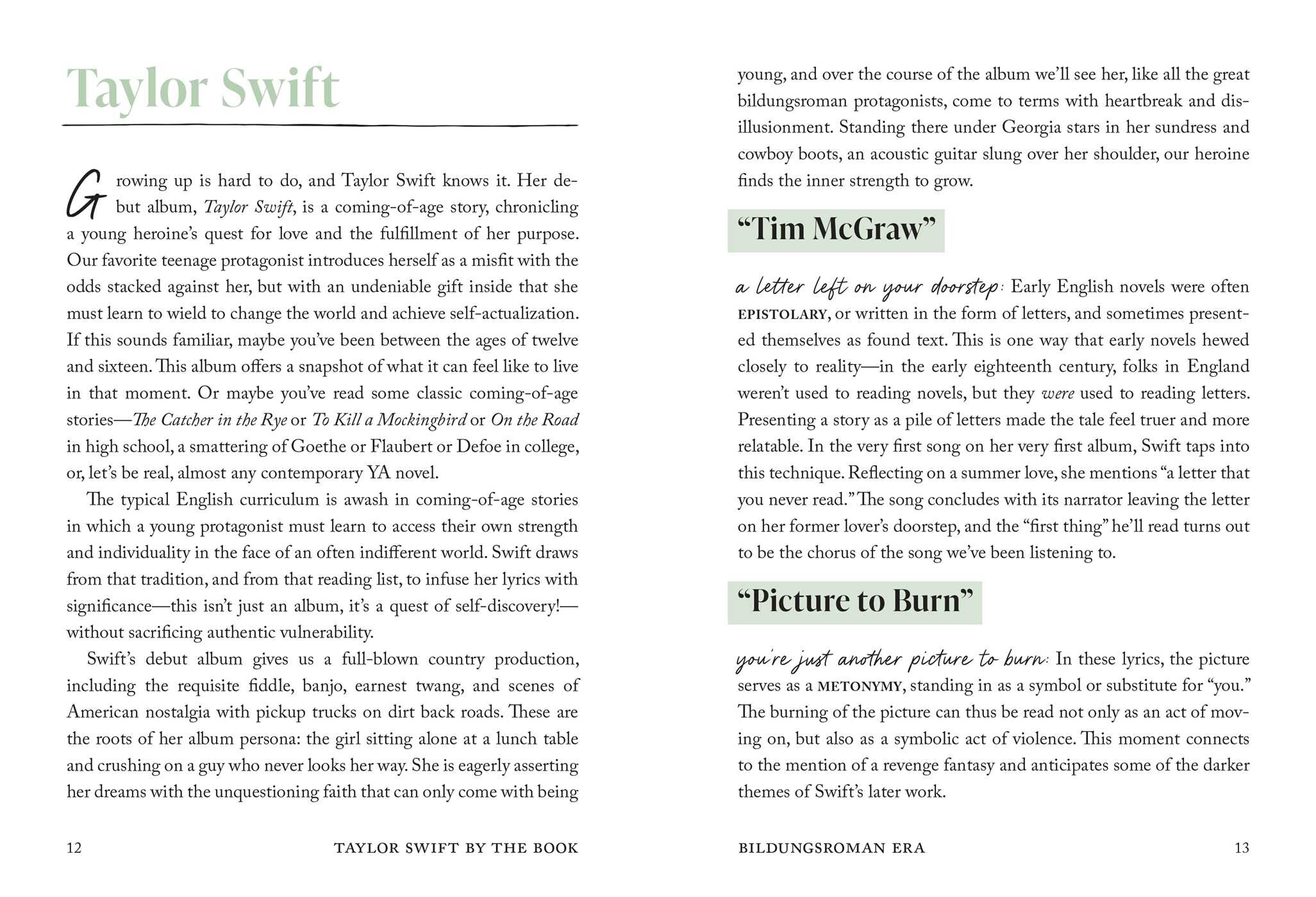 Taylor Swift by the Book