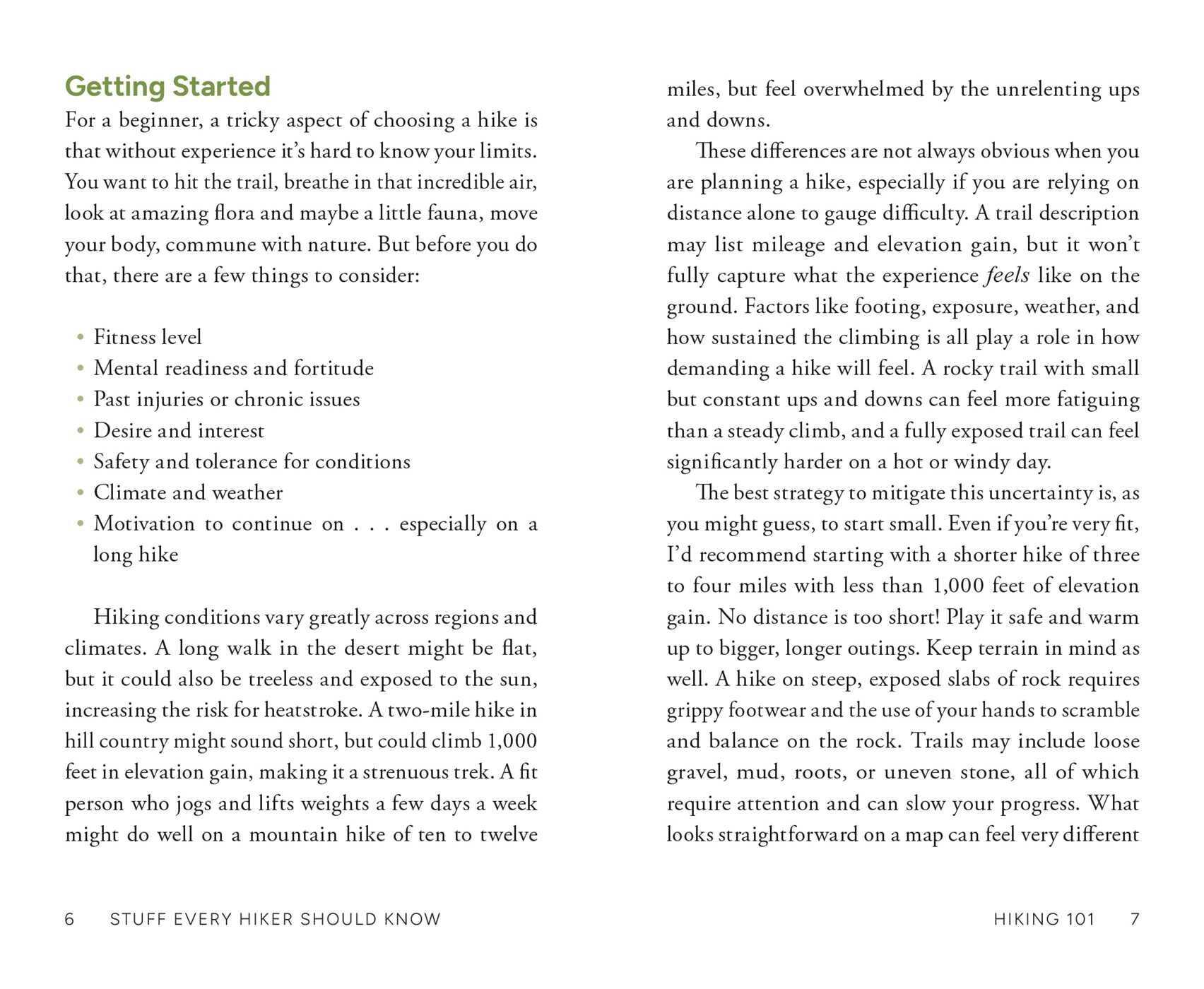 Stuff Every Hiker Should Know