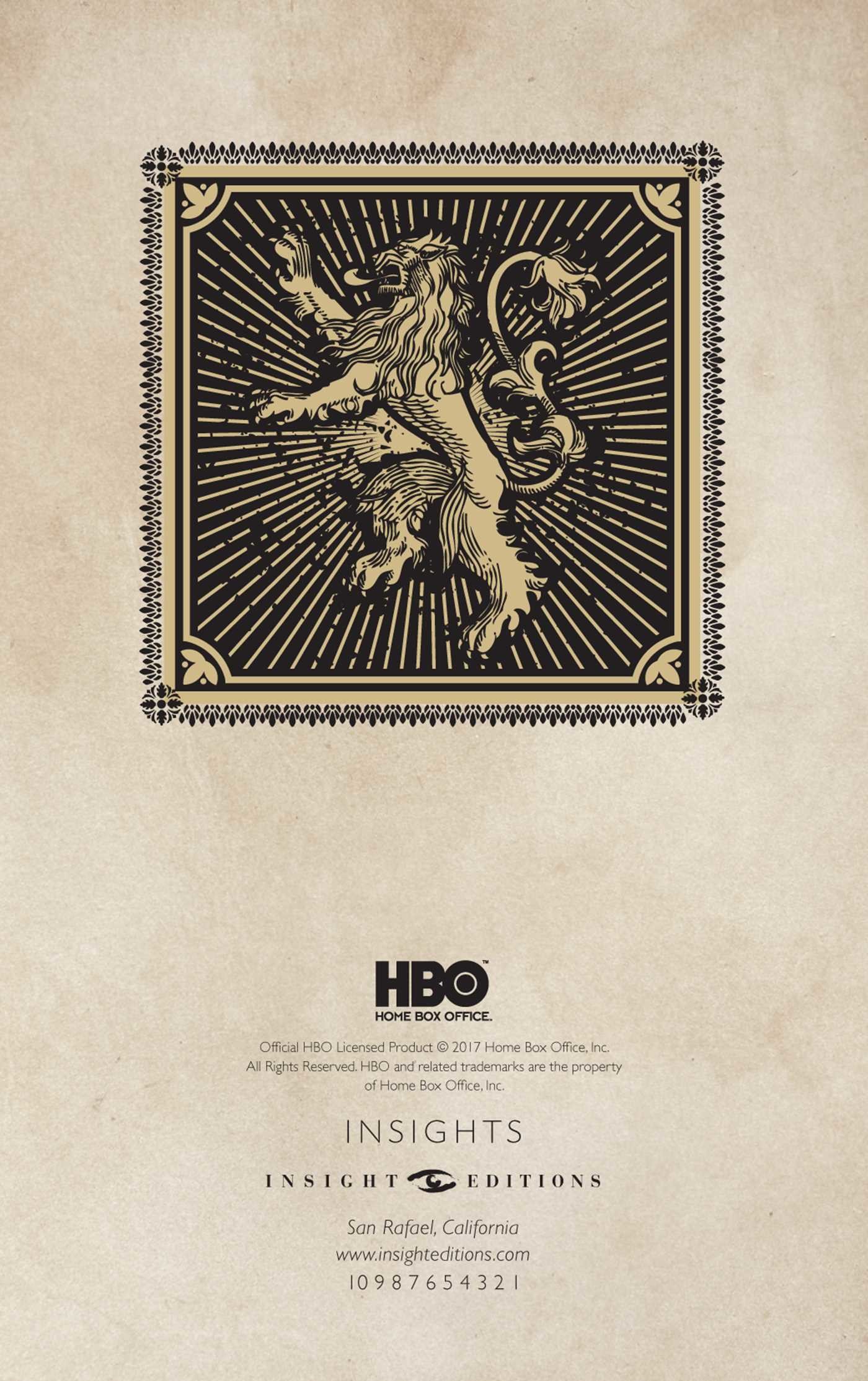 Game of Thrones: House Lannister Ruled Pocket Journal