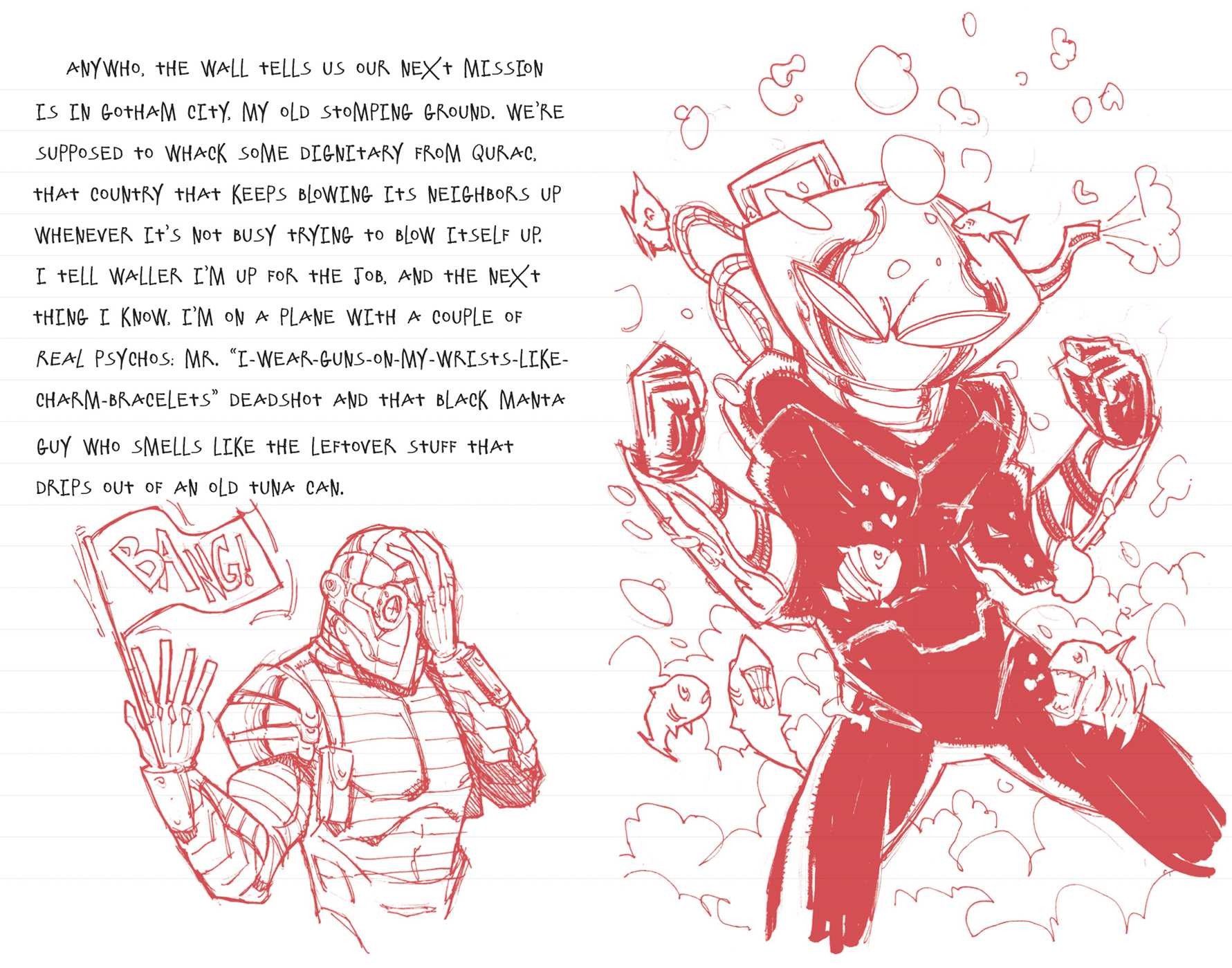 Harley Quinn Ruled Pocket Journal