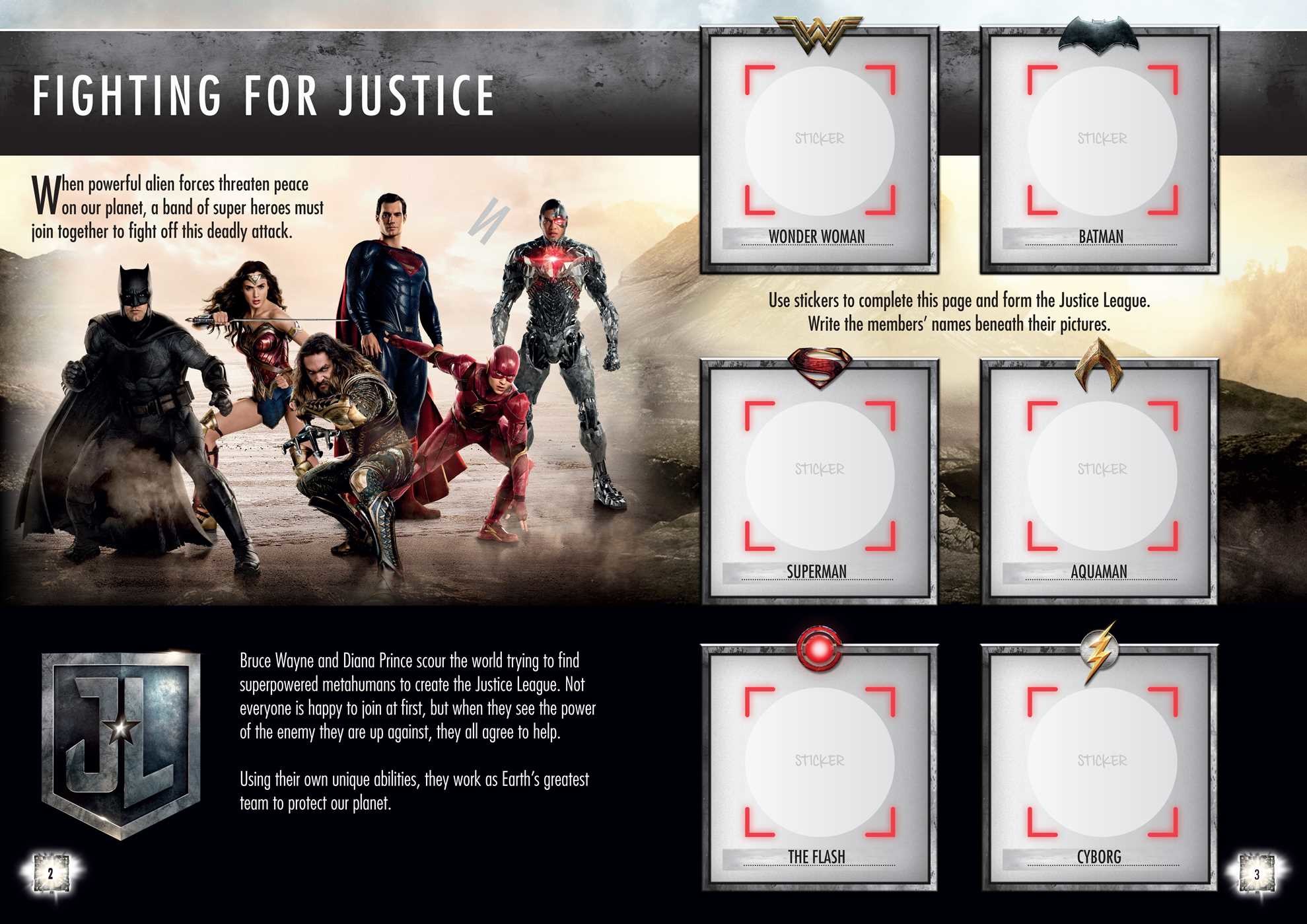 Justice League Mega Sticker Book