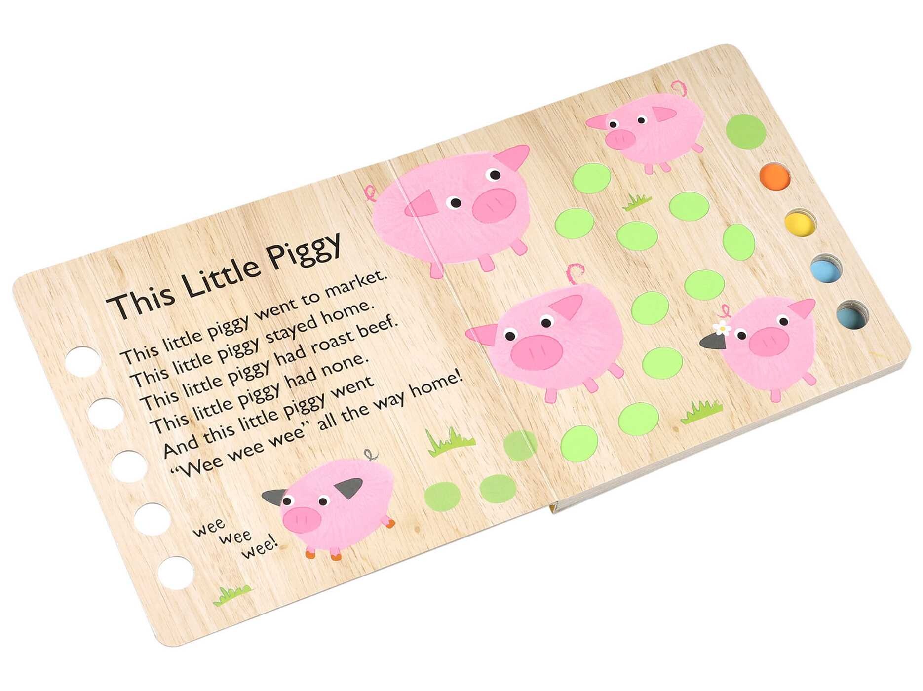 Touch and Trace Nursery Rhymes: This Little Piggy (Board Book for Babies and Toddlers 0-2 years old)