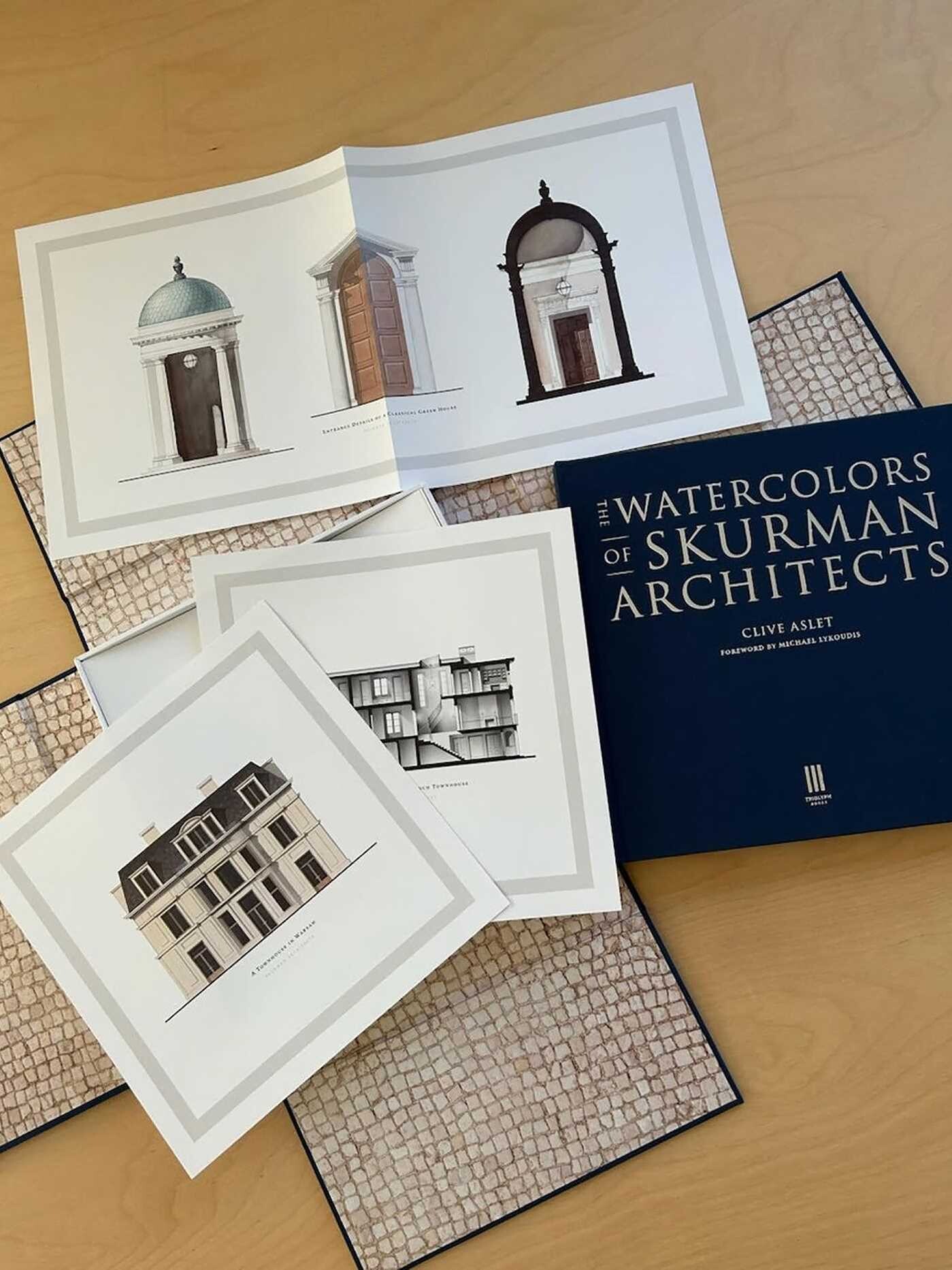 Watercolors of Skurman Architects
