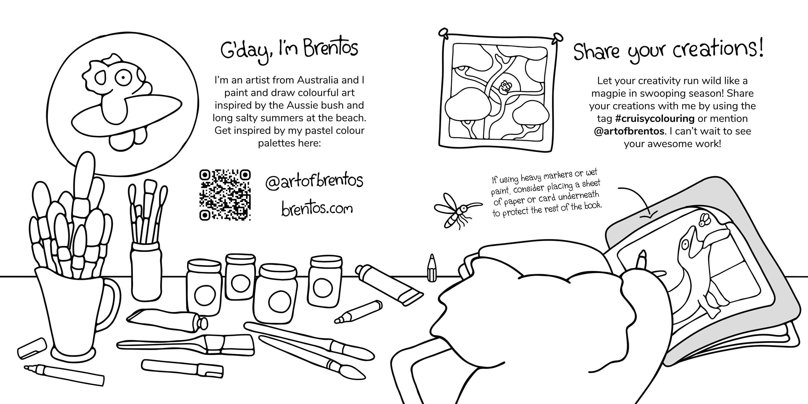 Cruisy Colouring: Into the Bush