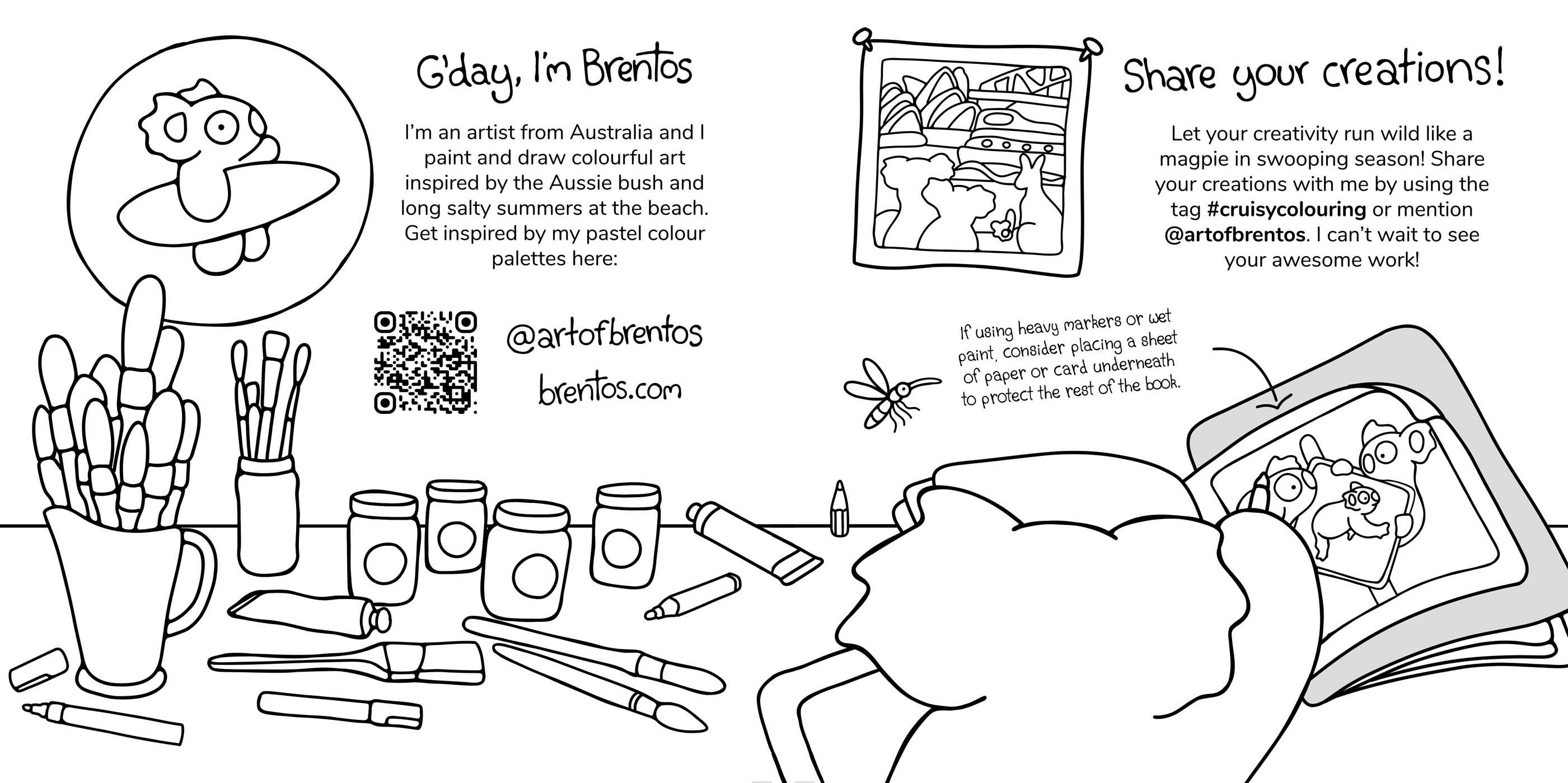 Cruisy Colouring: Aussie Road Trip