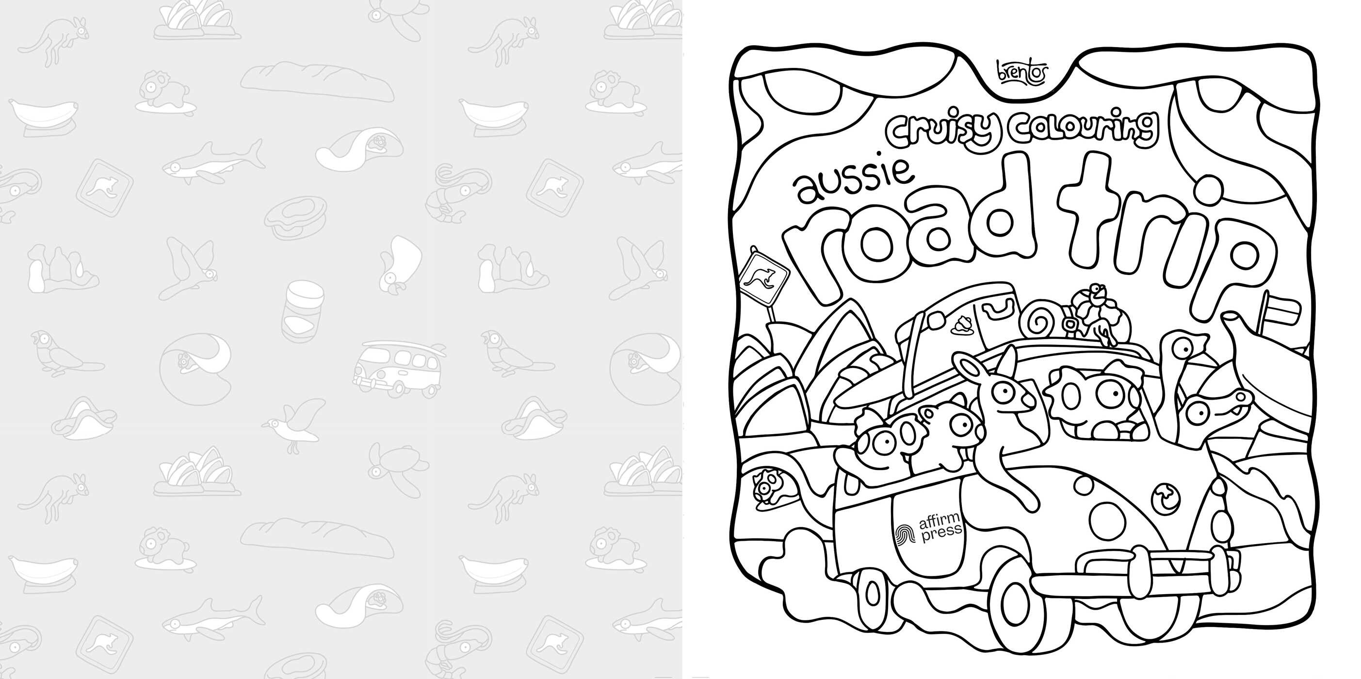 Cruisy Colouring: Aussie Road Trip