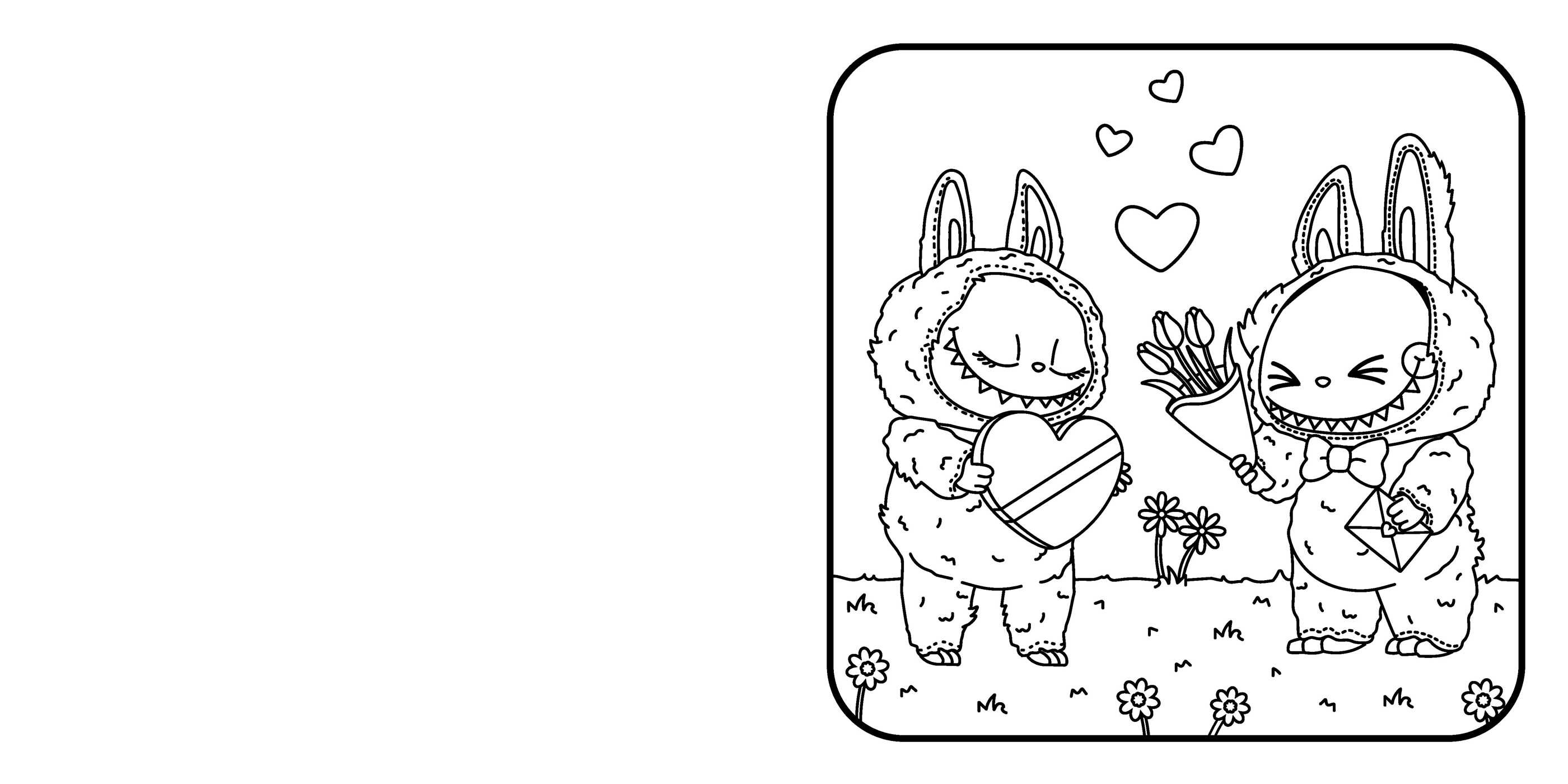 Lafufu in Love Cosy Colouring
