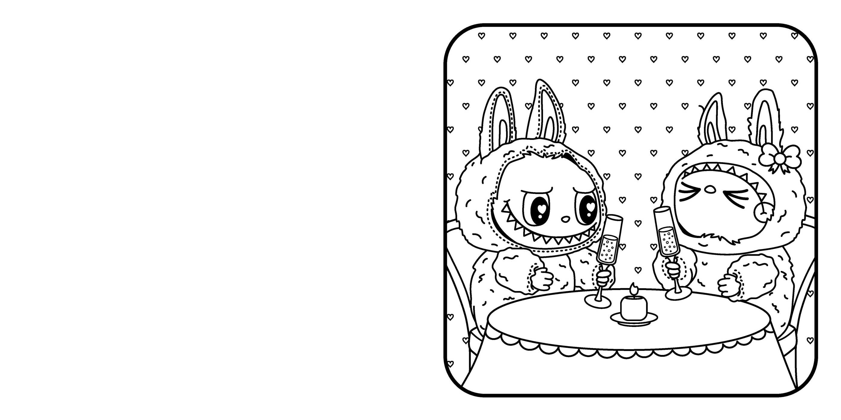 Lafufu in Love Cosy Colouring
