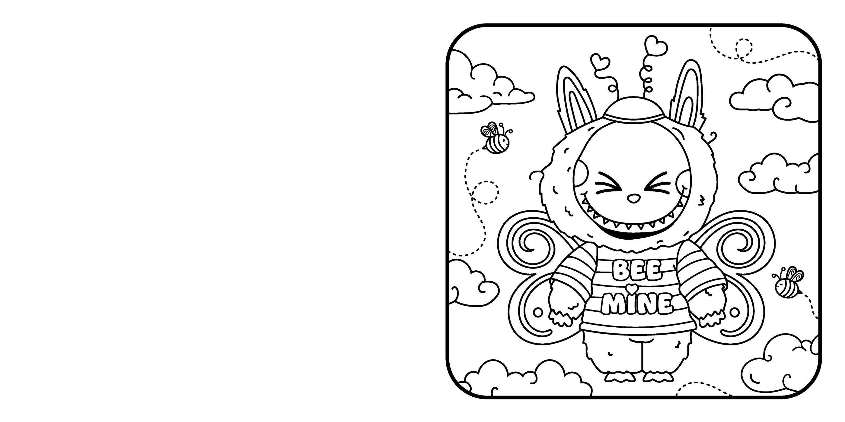 Lafufu in Love Cosy Colouring