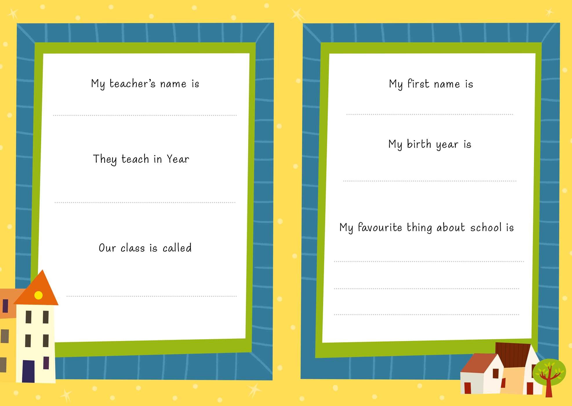 My Teacher and Me: A Keepsake Book