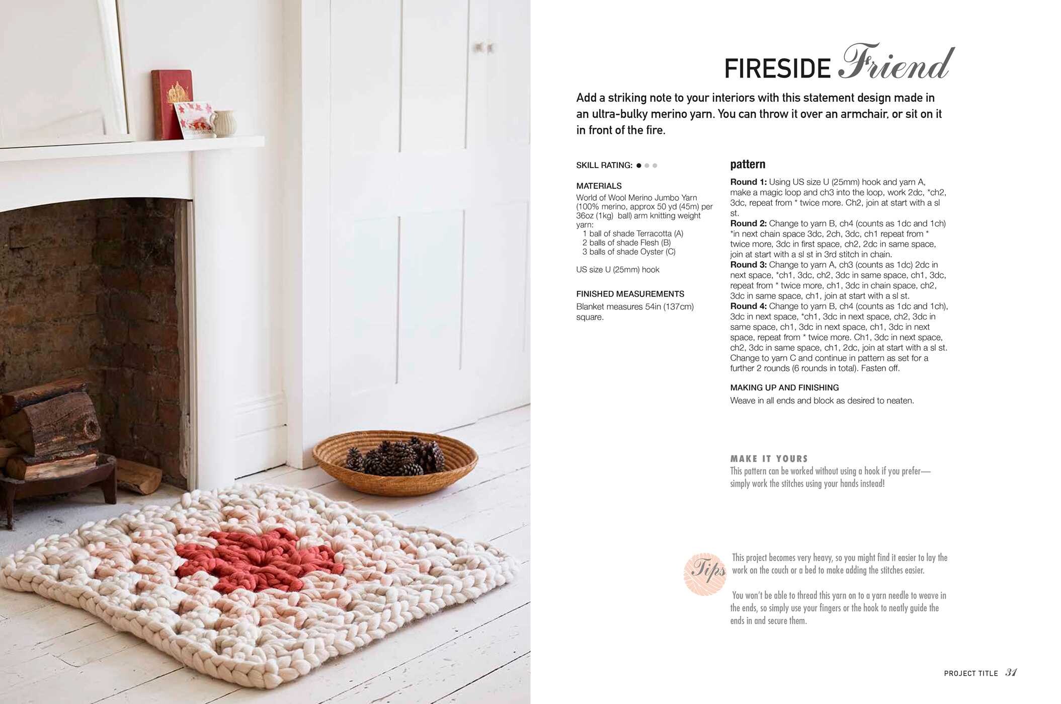 Modern Crocheted Afghans, Throws, and Pillows
