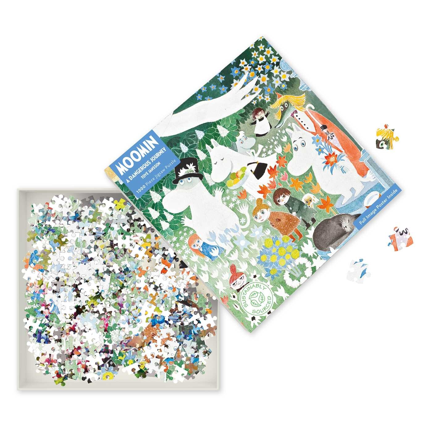 Adult Sustainable Jigsaw Puzzle Moomin: A Dangerous Journey