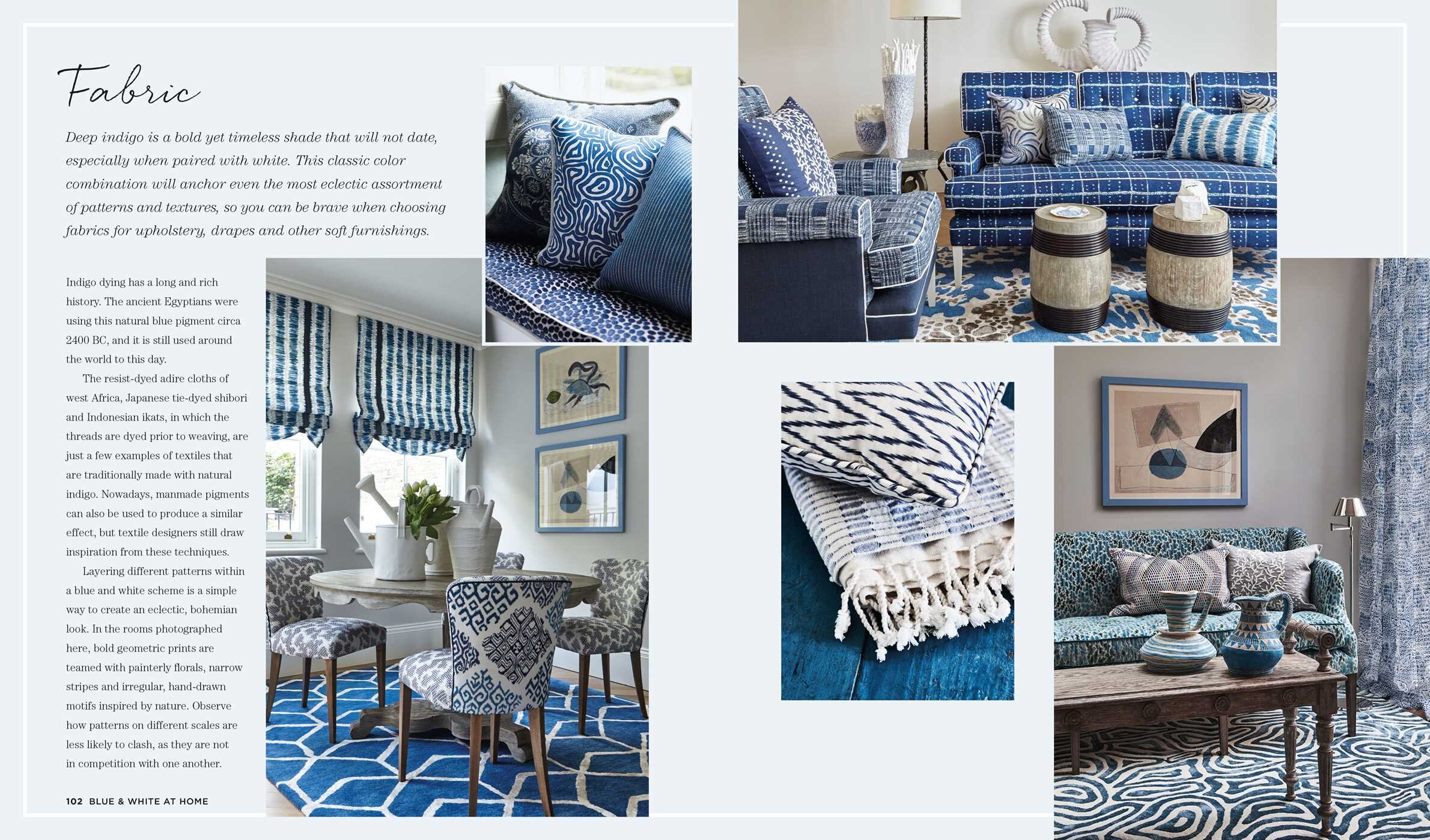 Blue & White At Home