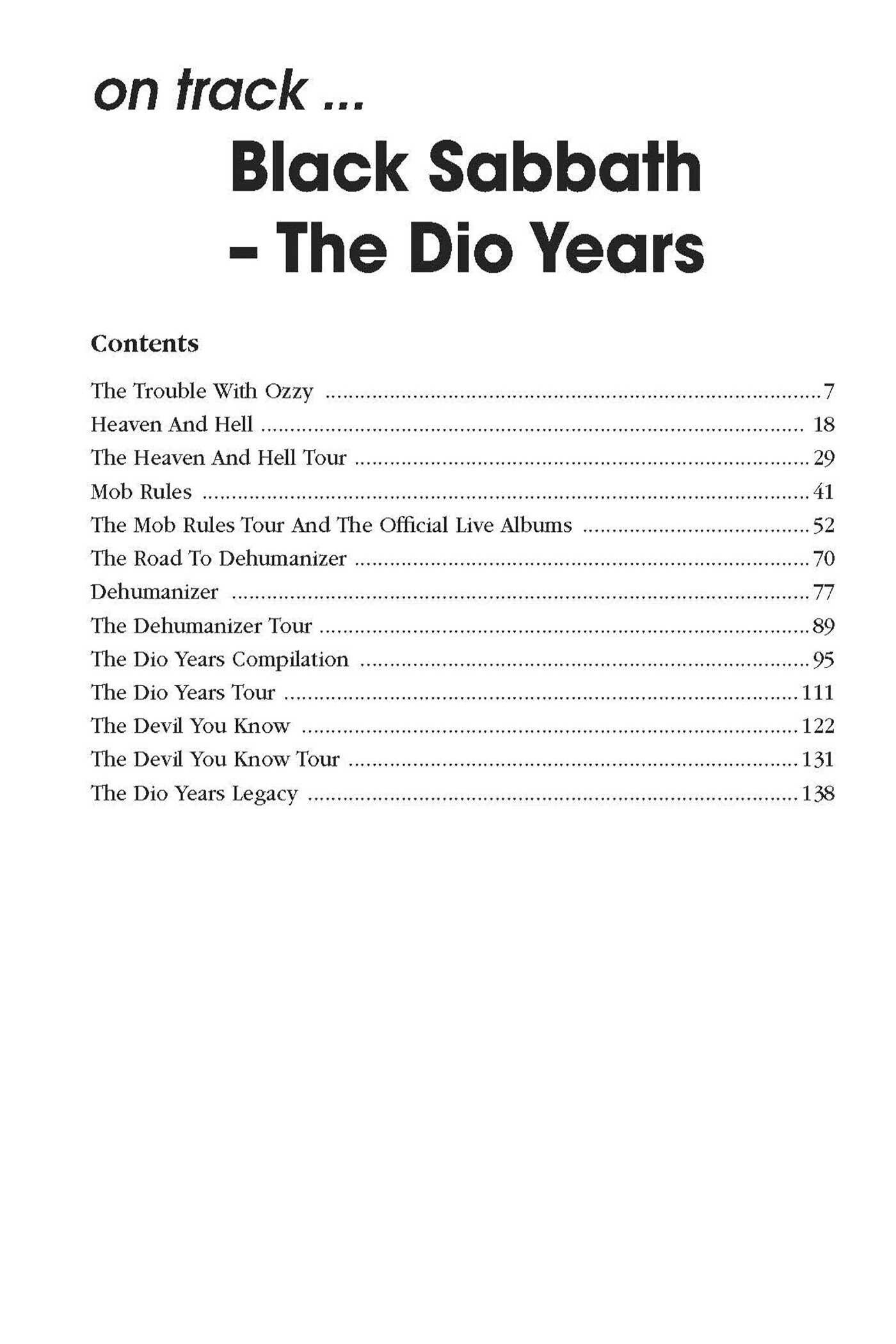 Black Sabbath: The Dio Years
