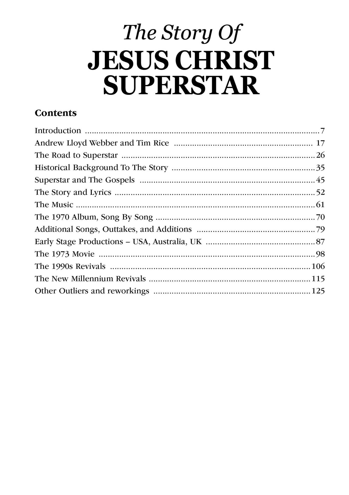 Story Of Jesus Christ Superstar