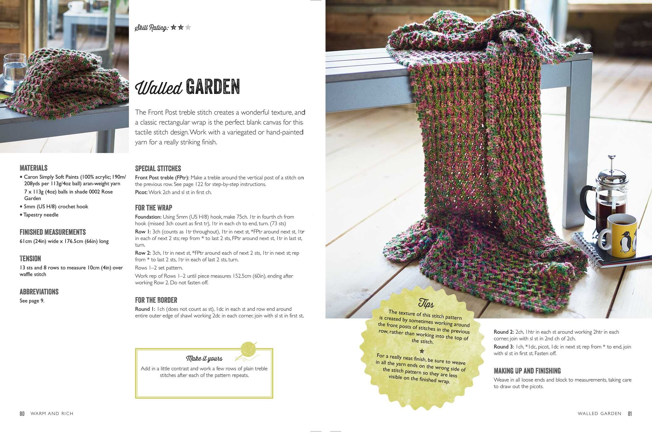 Modern Crocheted Shawls and Wraps