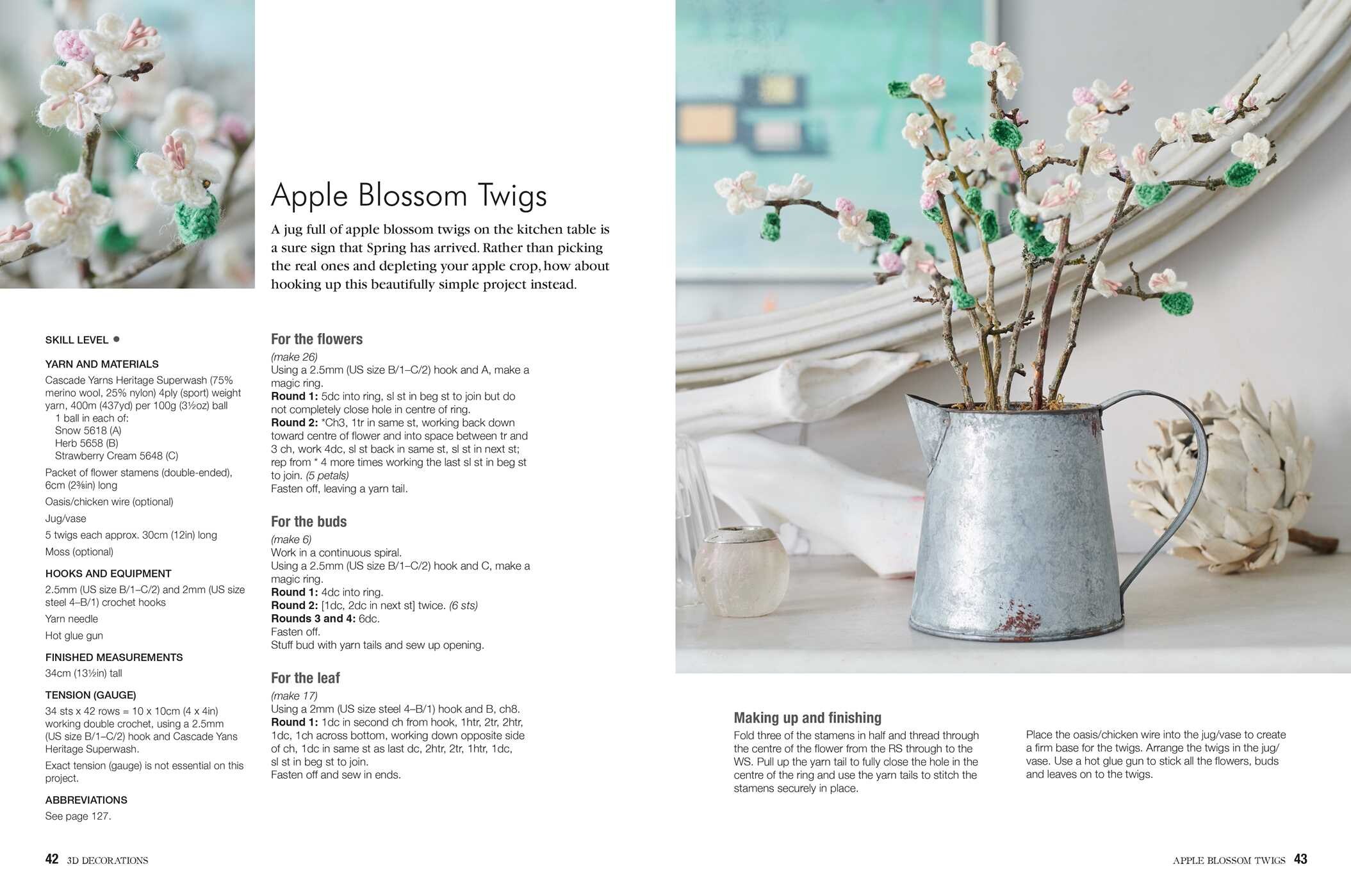 Crochet with Flowers and Plants Book by Kate Eastwood Official