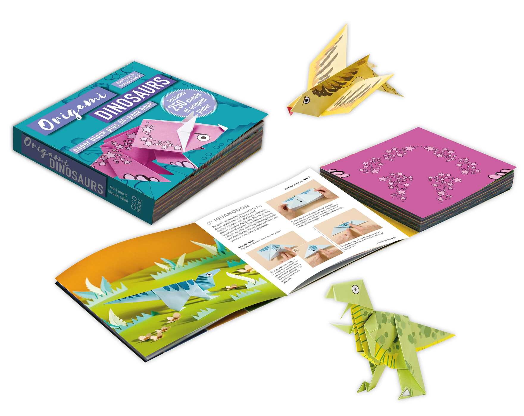 Origami Dinosaurs Book by Mari Ono, Hiroaki Takai Official Publisher Page Simon & Schuster
